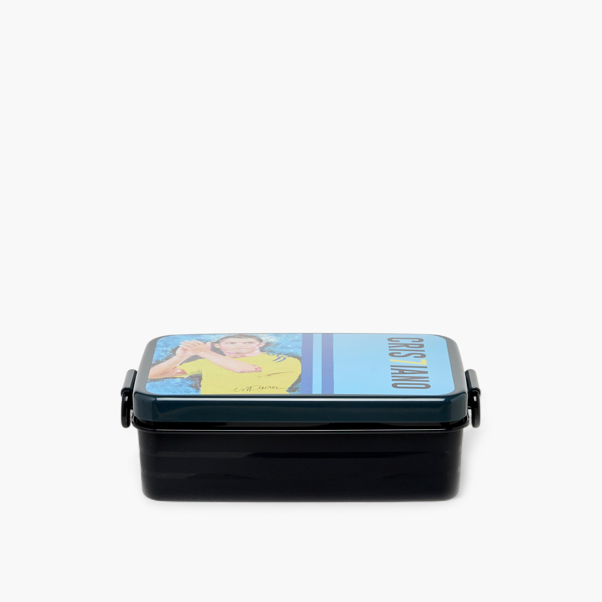 Cristiano Ronaldo Print Lunch Box with Tray and Cutlery-school-lunchessentials-lunchboxes-image-1