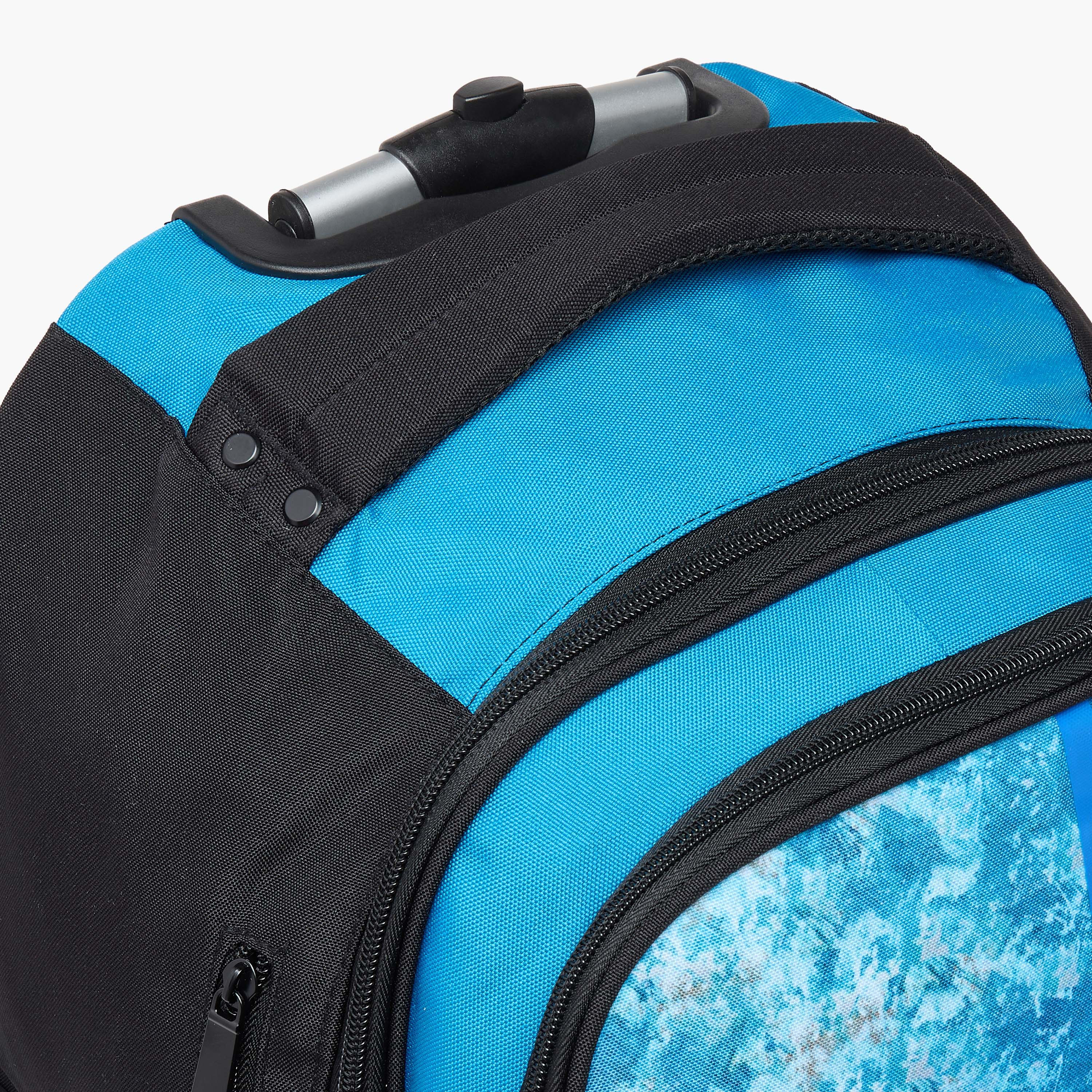 شنطة ترولي بطبعات كريستيانو رونالدو بمقبض قابل للسحب - 18 بوصة-school-bagsandbackpacks-trolleybags-image-13