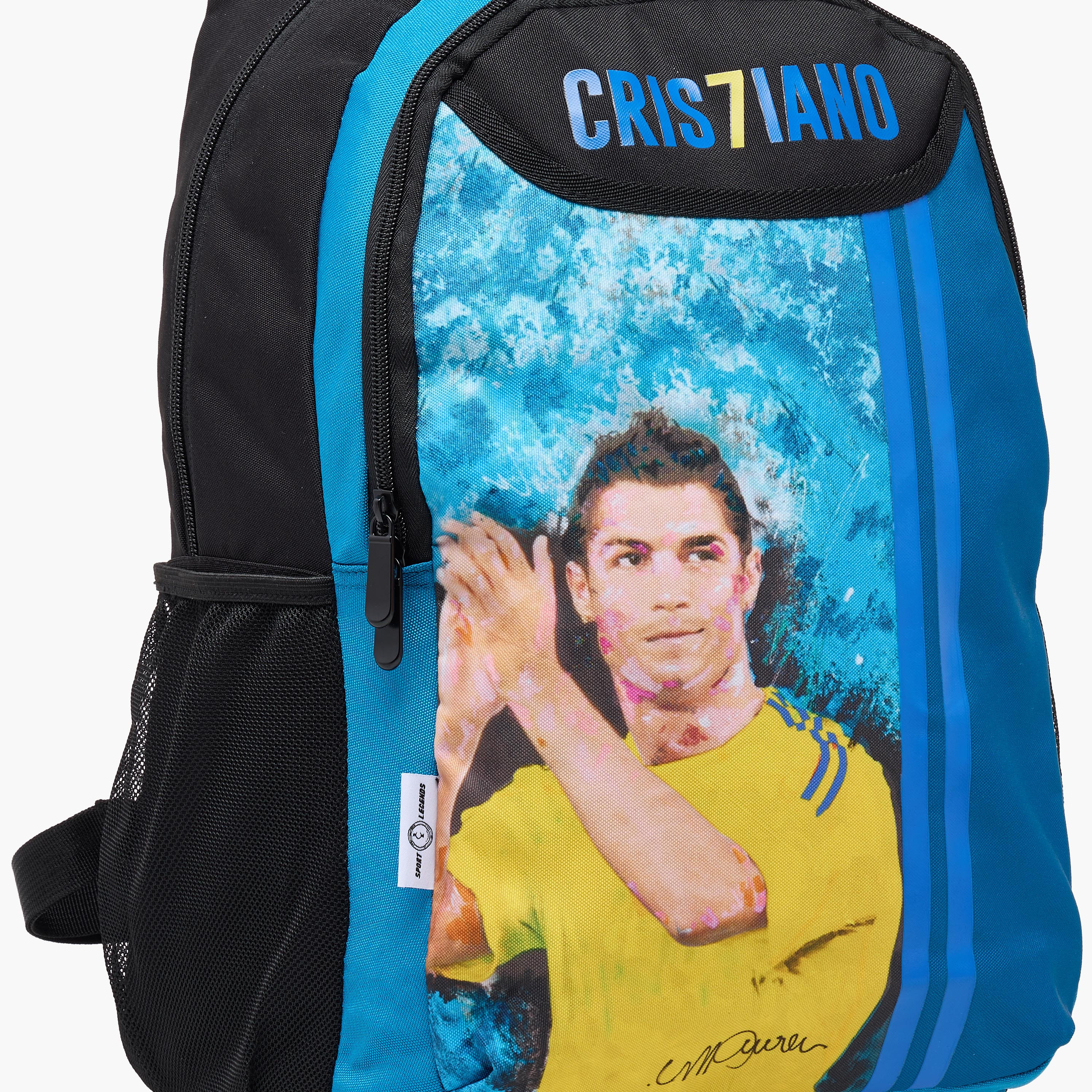 Cristiano Ronaldo Print Backpack with Adjustable Shoulder Straps - 17 inches-school-bagsandbackpacks-backpacks-image-9
