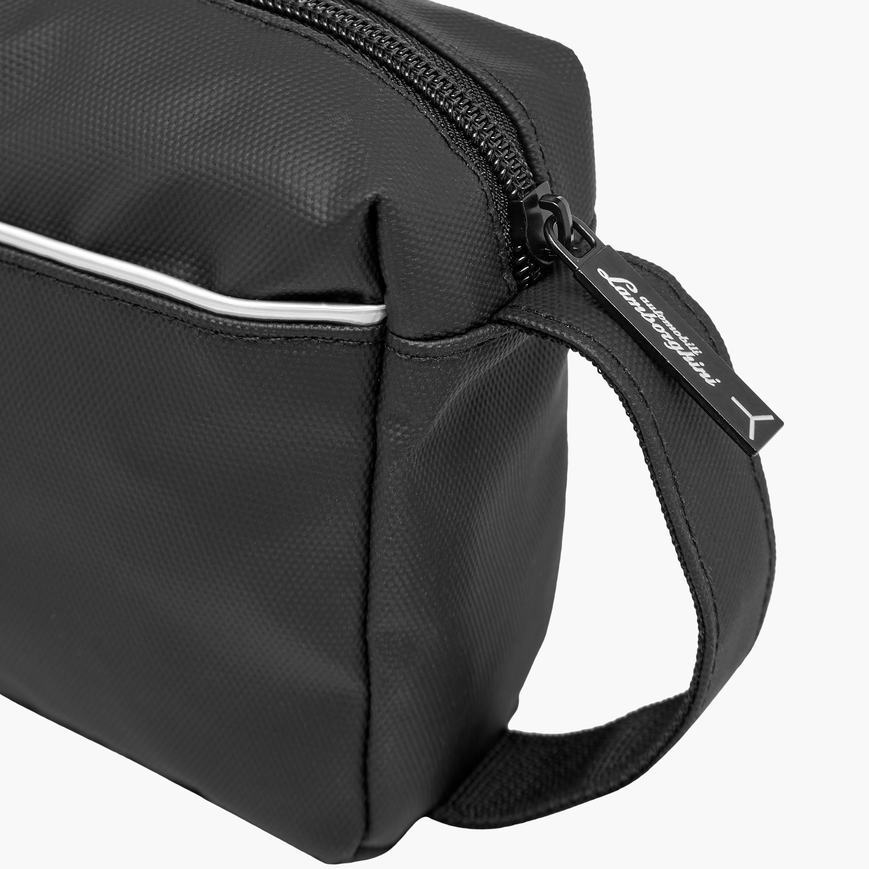 Lamborghini Logo Print Pencil Pouch with Zip Closure-school-stationery-pencilcases-image-6