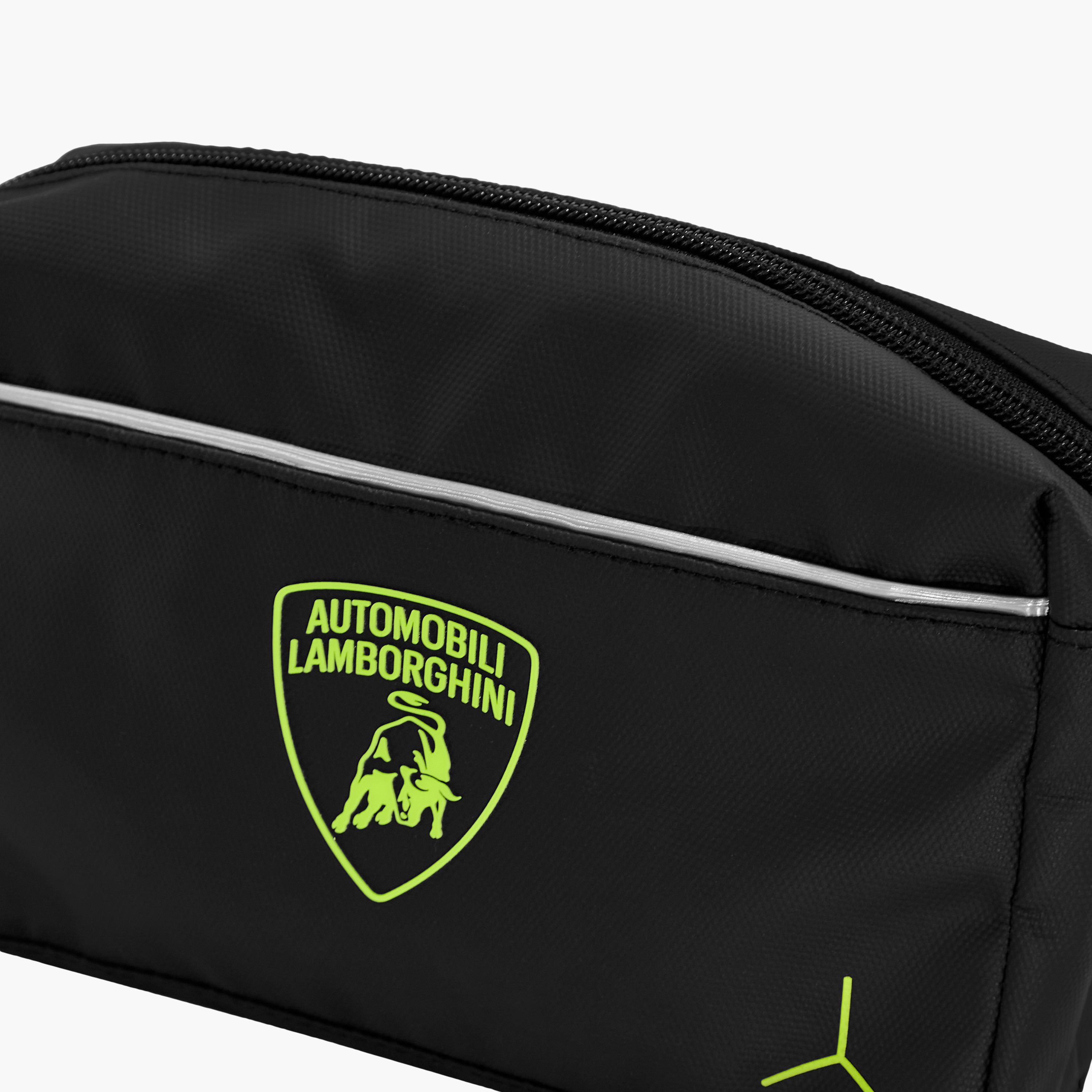 Lamborghini Logo Print Pencil Pouch with Zip Closure-school-stationery-pencilcases-image-7
