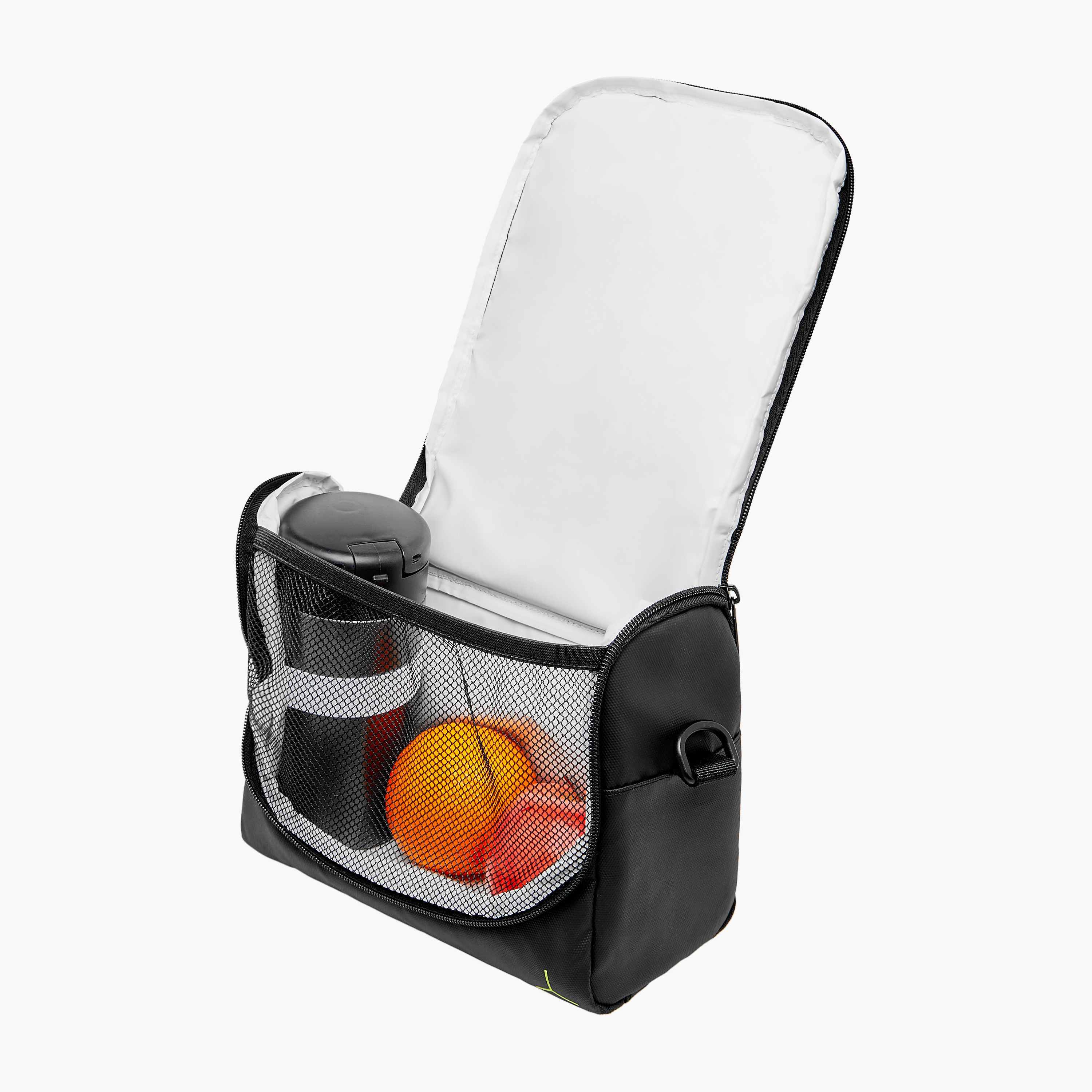 شنطة غداء بطبعات شعار لامبورجيني وحزام قابل للفصل وسحاب إغلاق-school-lunchessentials-lunchbags-image-9