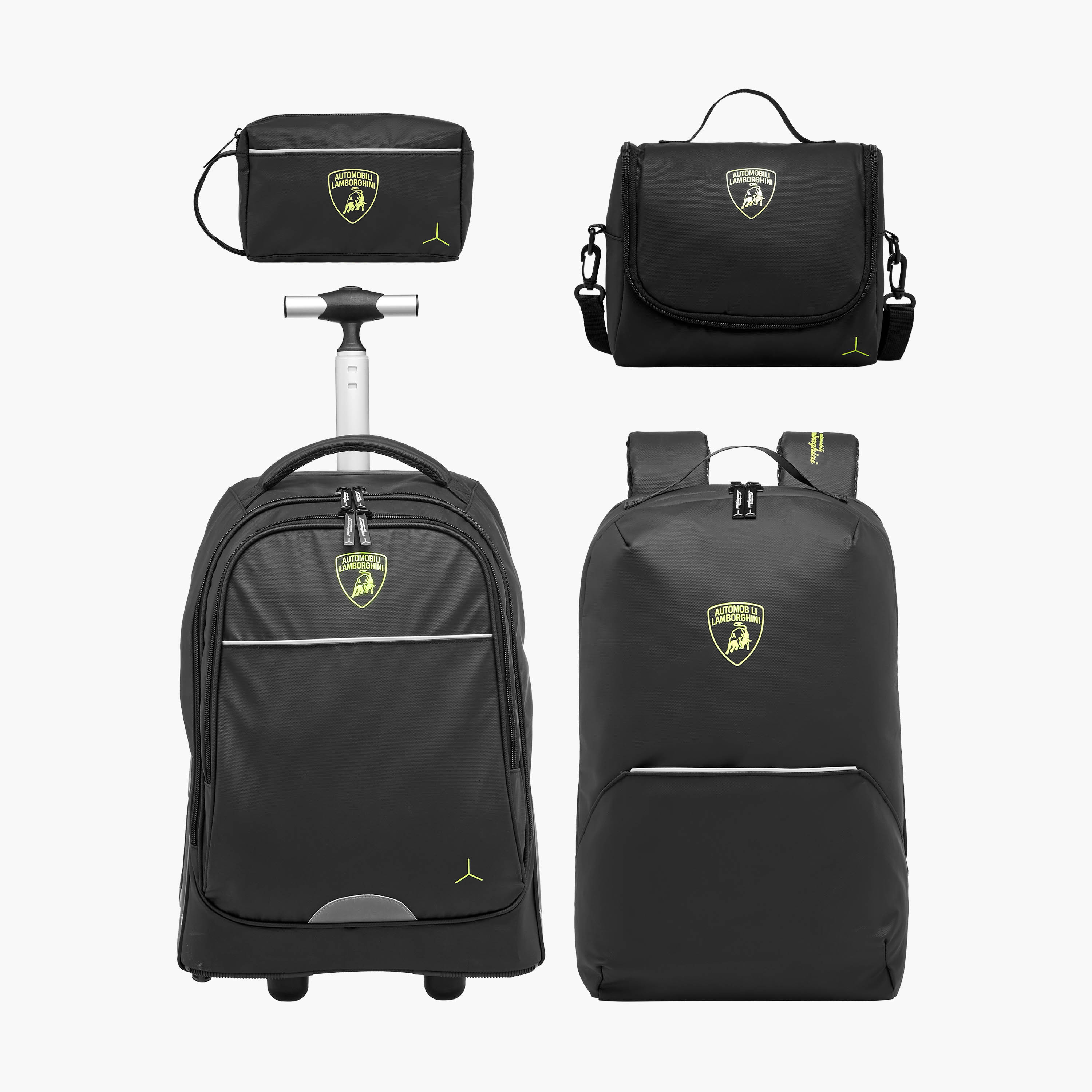 Lamborghini Logo Print Backpack with Adjustable Straps and Zip Closure - 17 inches-school-bagsandbackpacks-backpacks-image-14
