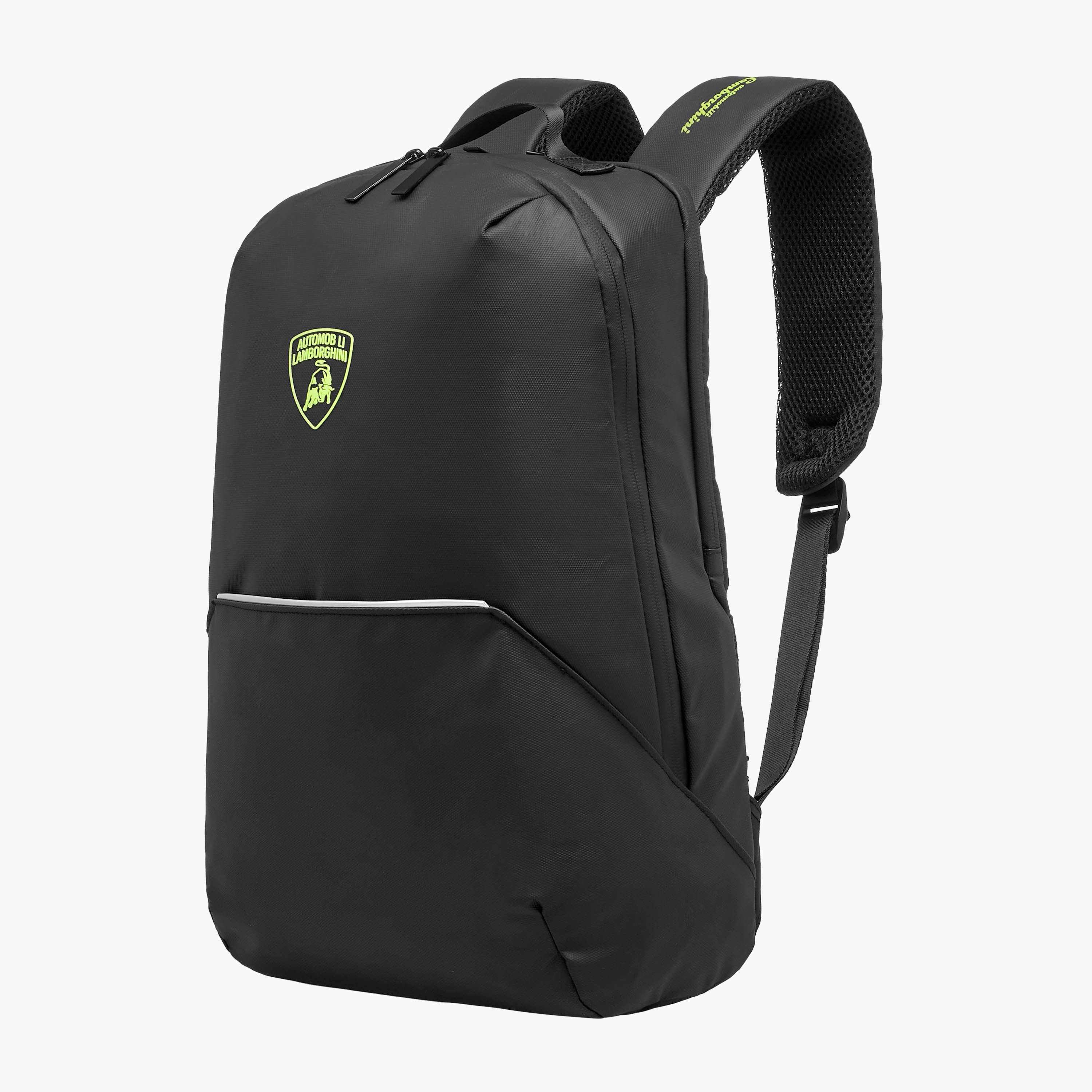 Lamborghini Logo Print Backpack with Adjustable Straps and Zip Closure - 17 inches-school-bagsandbackpacks-backpacks-image-4