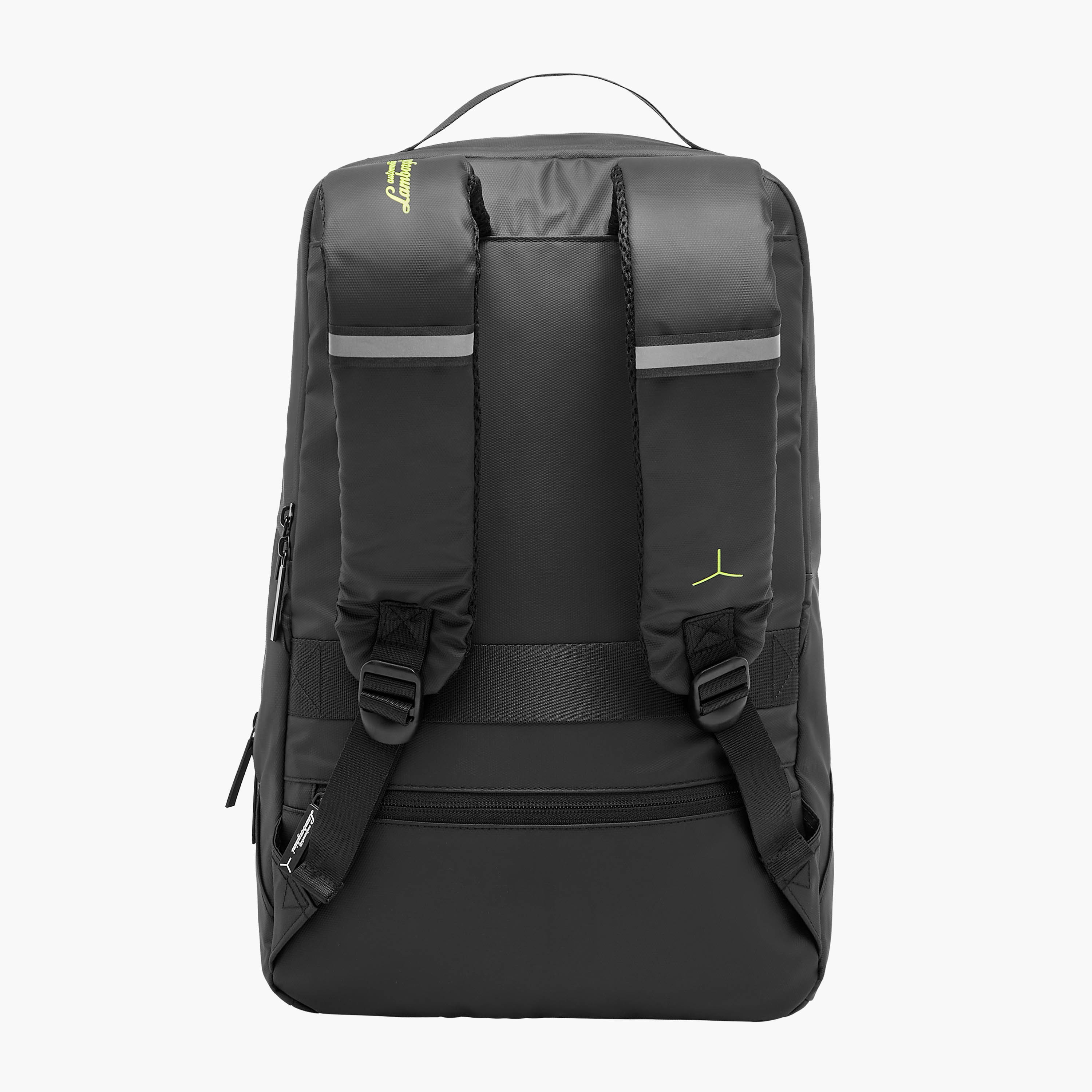 Lamborghini Logo Print Backpack with Adjustable Straps and Zip Closure - 17 inches-school-bagsandbackpacks-backpacks-image-6