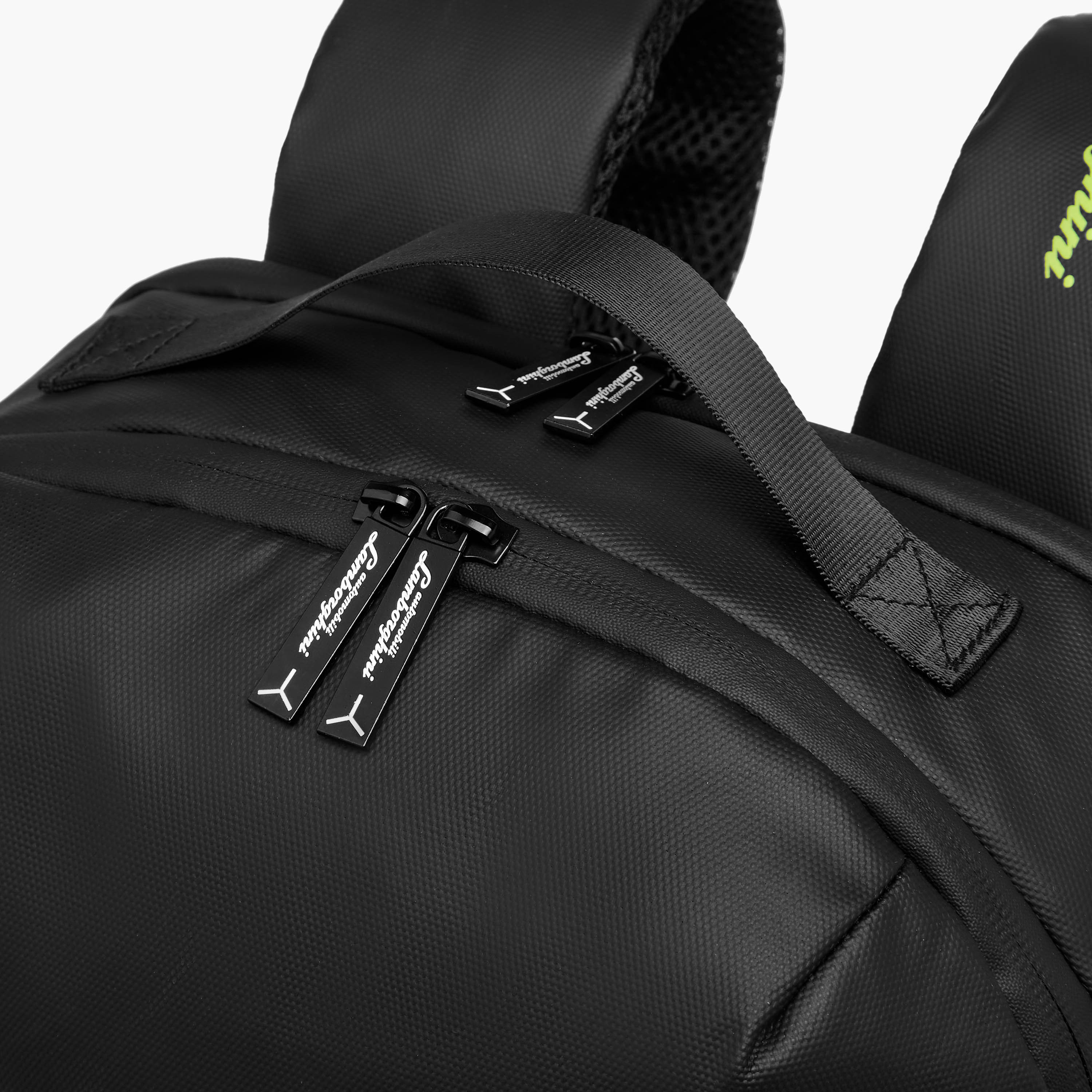 Lamborghini Logo Print Backpack with Adjustable Straps and Zip Closure - 17 inches-school-bagsandbackpacks-backpacks-image-7