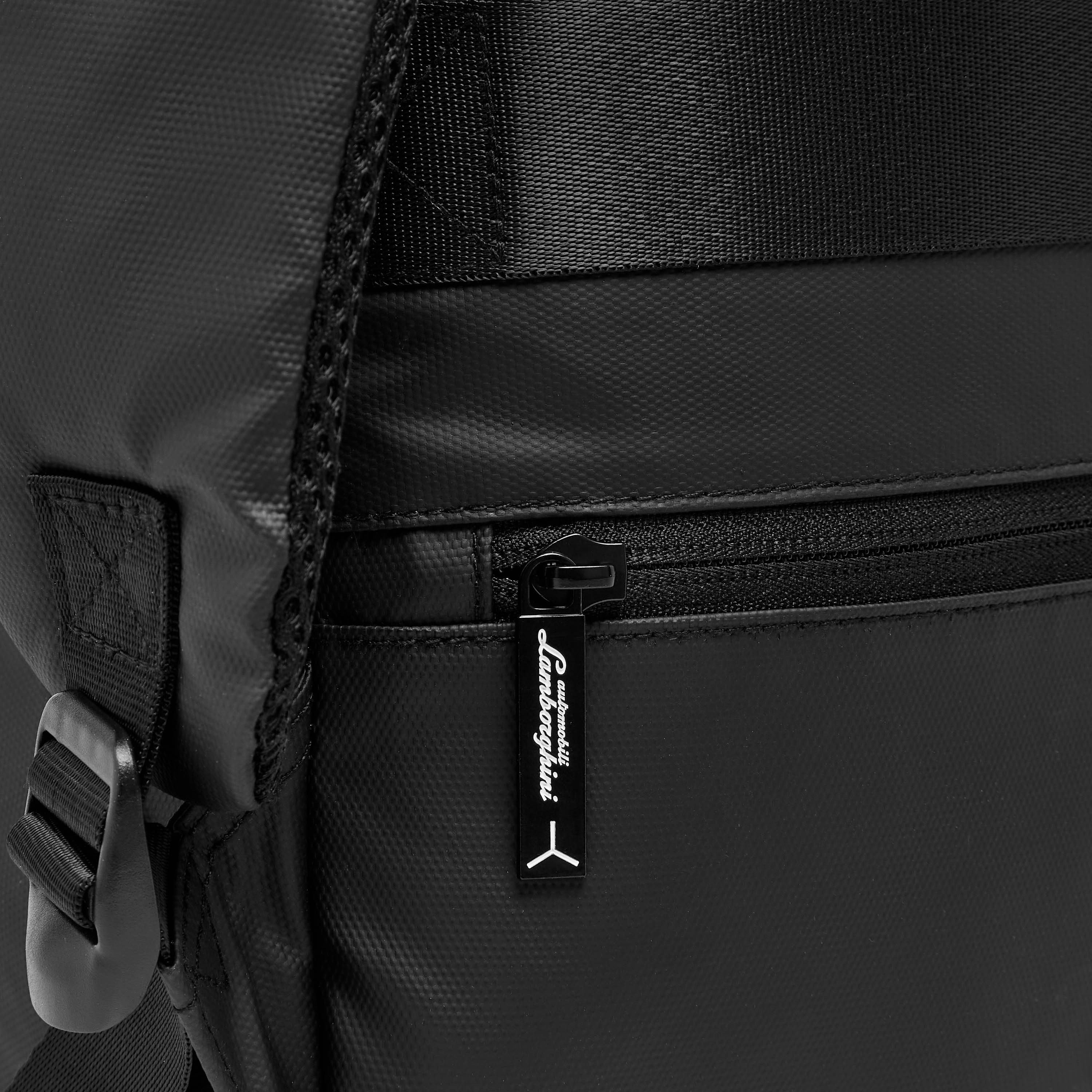 Lamborghini Logo Print Backpack with Adjustable Straps and Zip Closure - 17 inches-school-bagsandbackpacks-backpacks-image-9