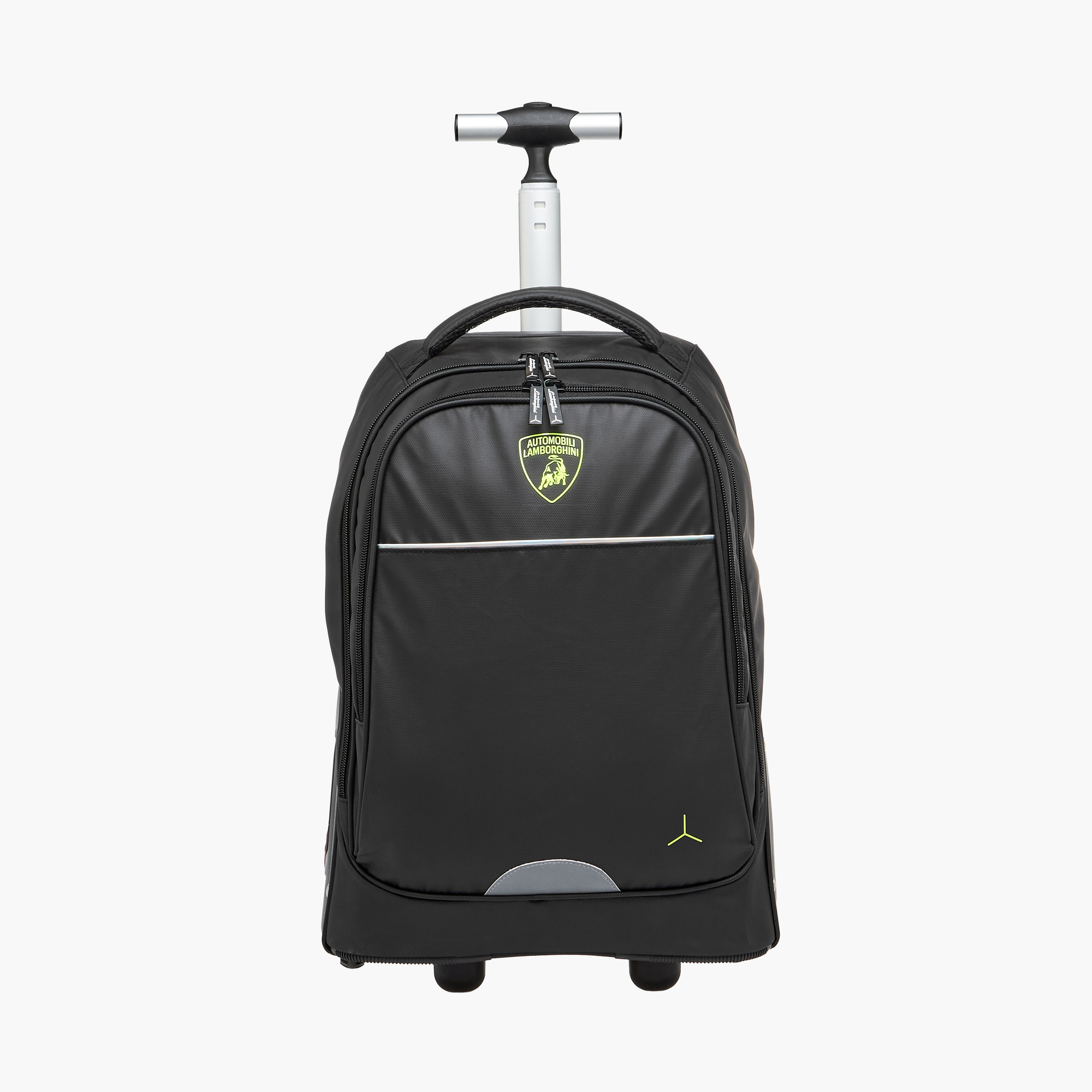 شنطة ترولي للأولاد 8-13 سنة بحزام قابل للتعديل وتصميم رياضي من لامبورجيني-school-bagsandbackpacks-trolleybags-image-1