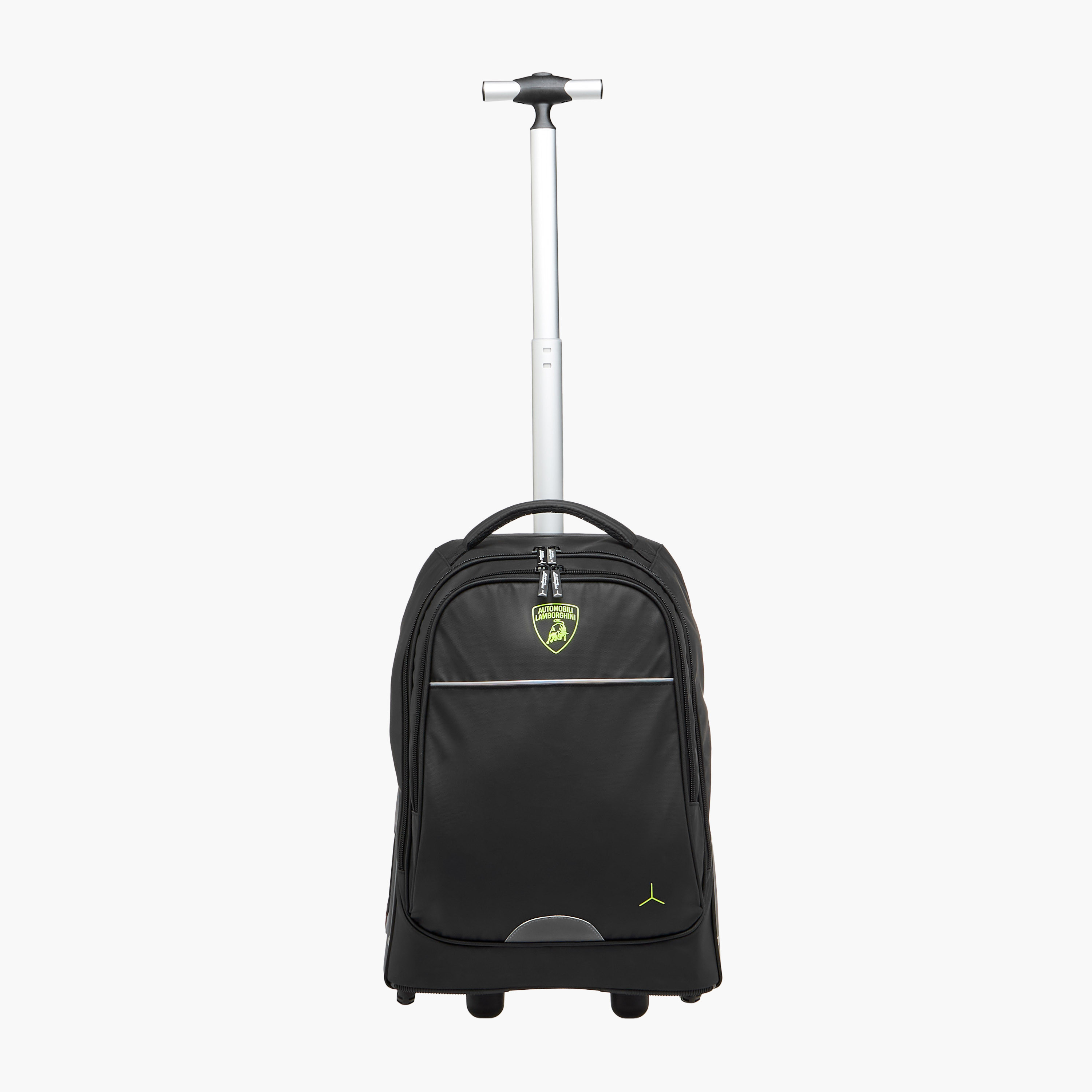 شنطة ترولي للأولاد 8-13 سنة بحزام قابل للتعديل وتصميم رياضي من لامبورجيني-school-bagsandbackpacks-trolleybags-image-9