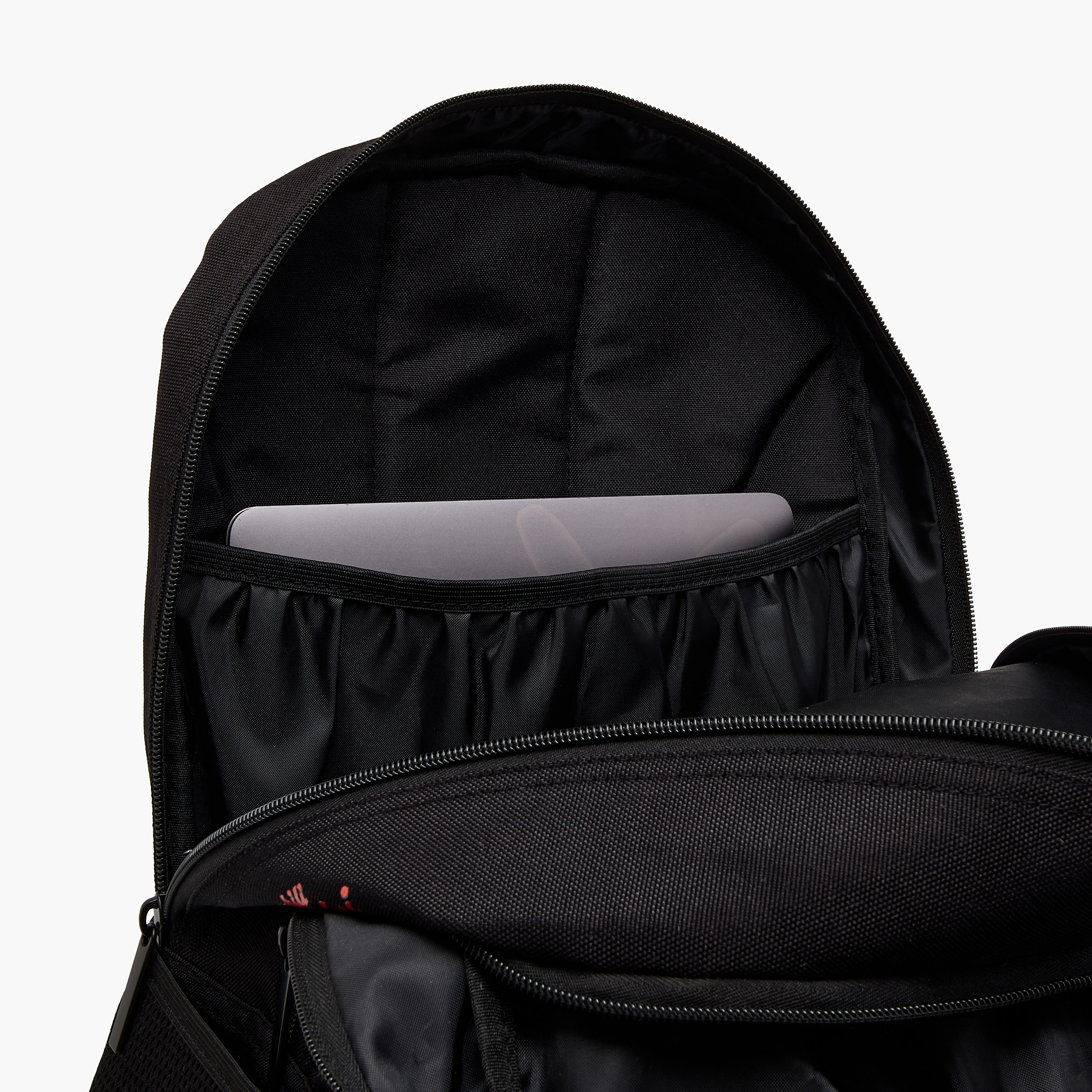 Lamborghini Logo Print Backpack with Adjustable Straps and Zip Closure - 17 inches-school-bagsandbackpacks-backpacks-image-13