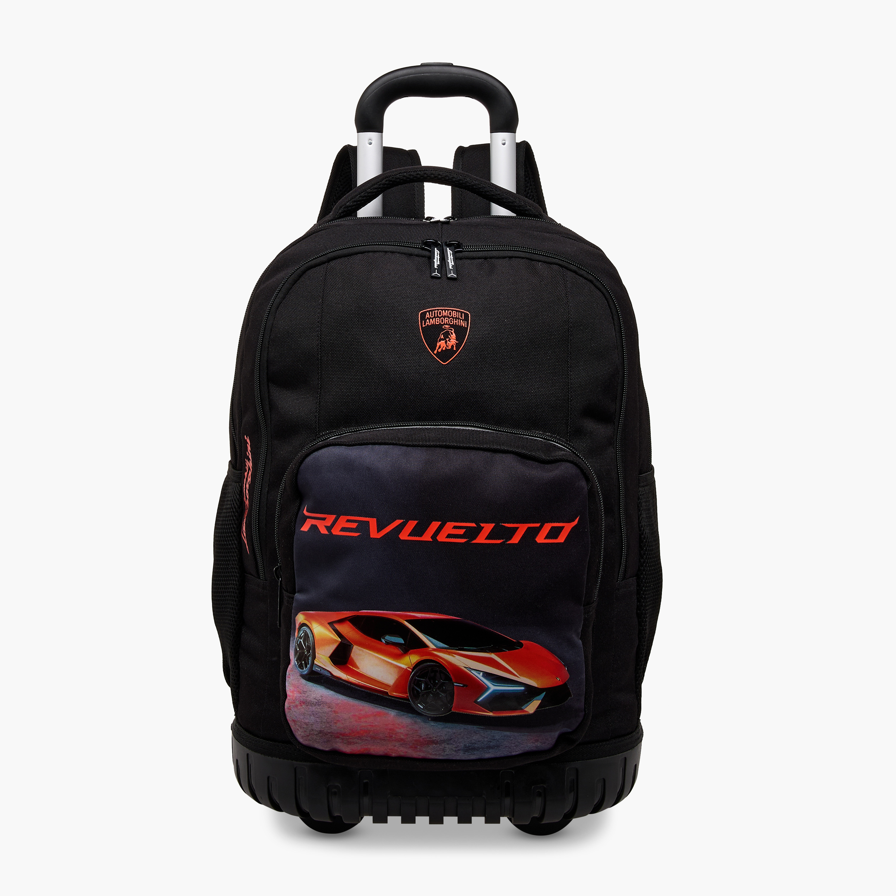 Lamborghini Sports Trolley Bag for Boys 8-13 Years with Bottle Holder -school-bagsandbackpacks-trolleybags-image-1