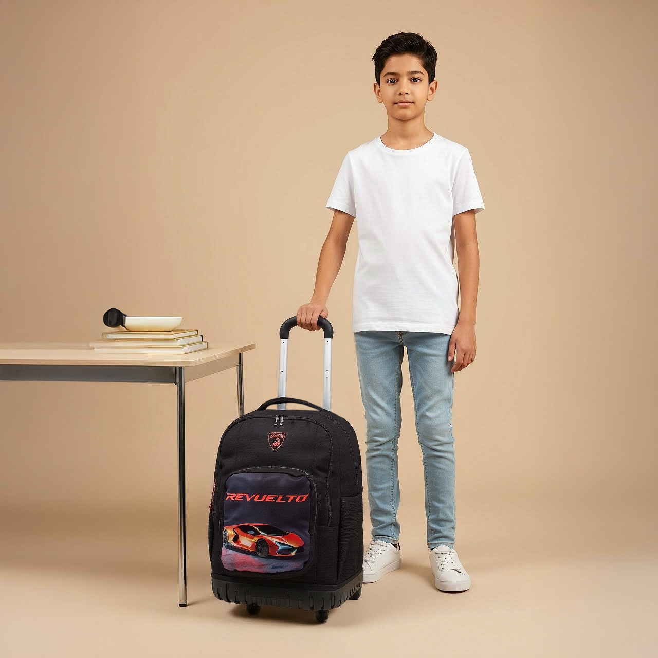 Lamborghini Sports Trolley Bag for Boys 8-13 Years with Bottle Holder -school-bagsandbackpacks-trolleybags-image-3