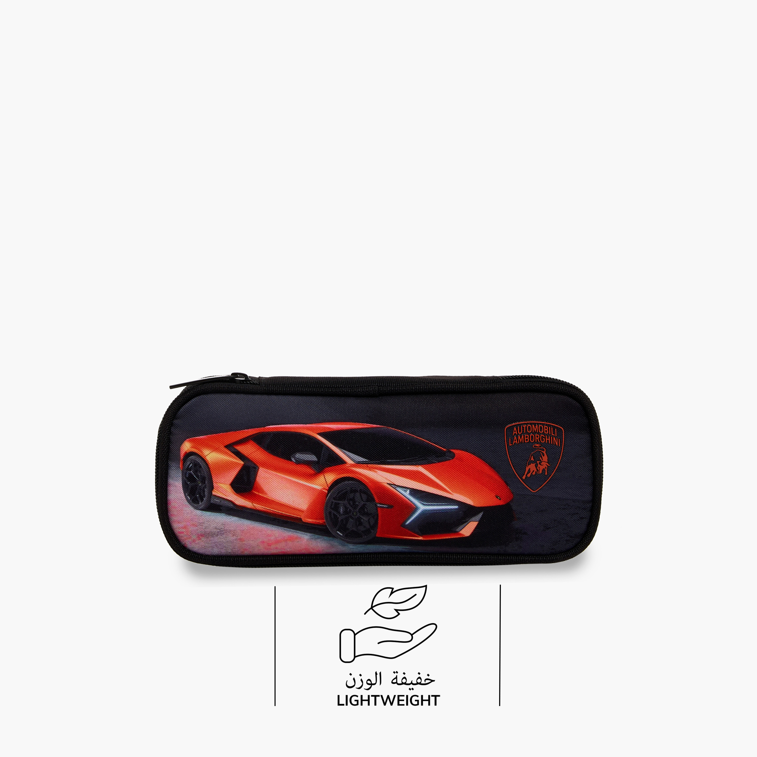 مقلمة بطبعات بشعار لامبورغيني مع سحّاب إغلاق-school-stationery-pencilcases-image-5