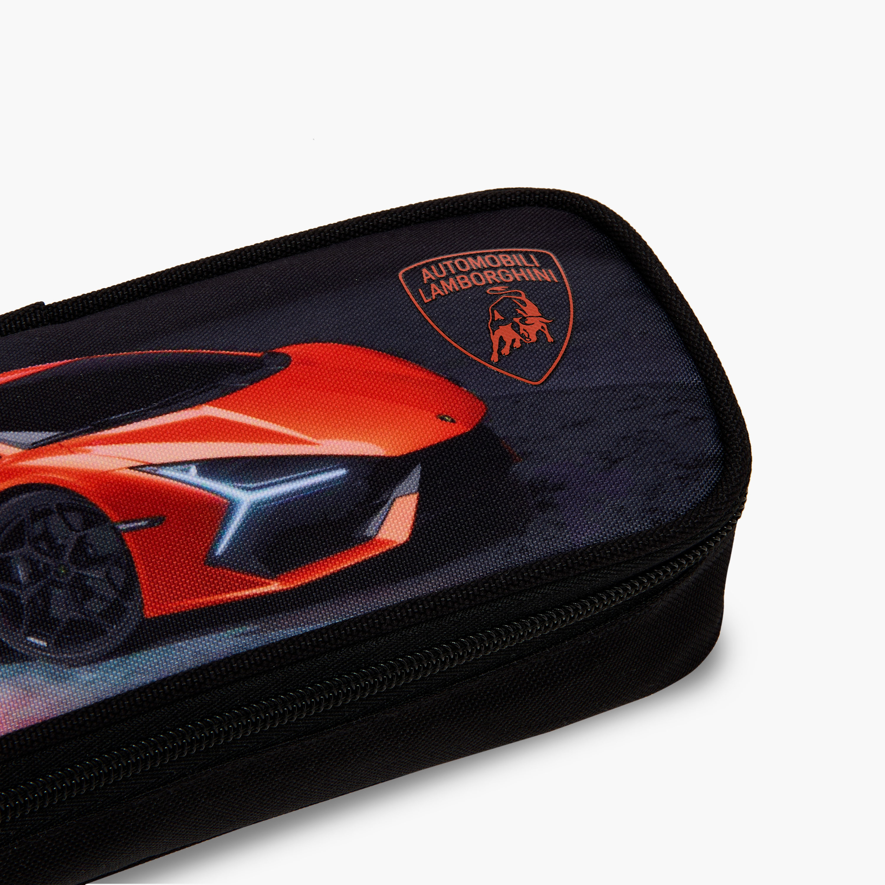 مقلمة بطبعات بشعار لامبورغيني مع سحّاب إغلاق-school-stationery-pencilcases-image-4