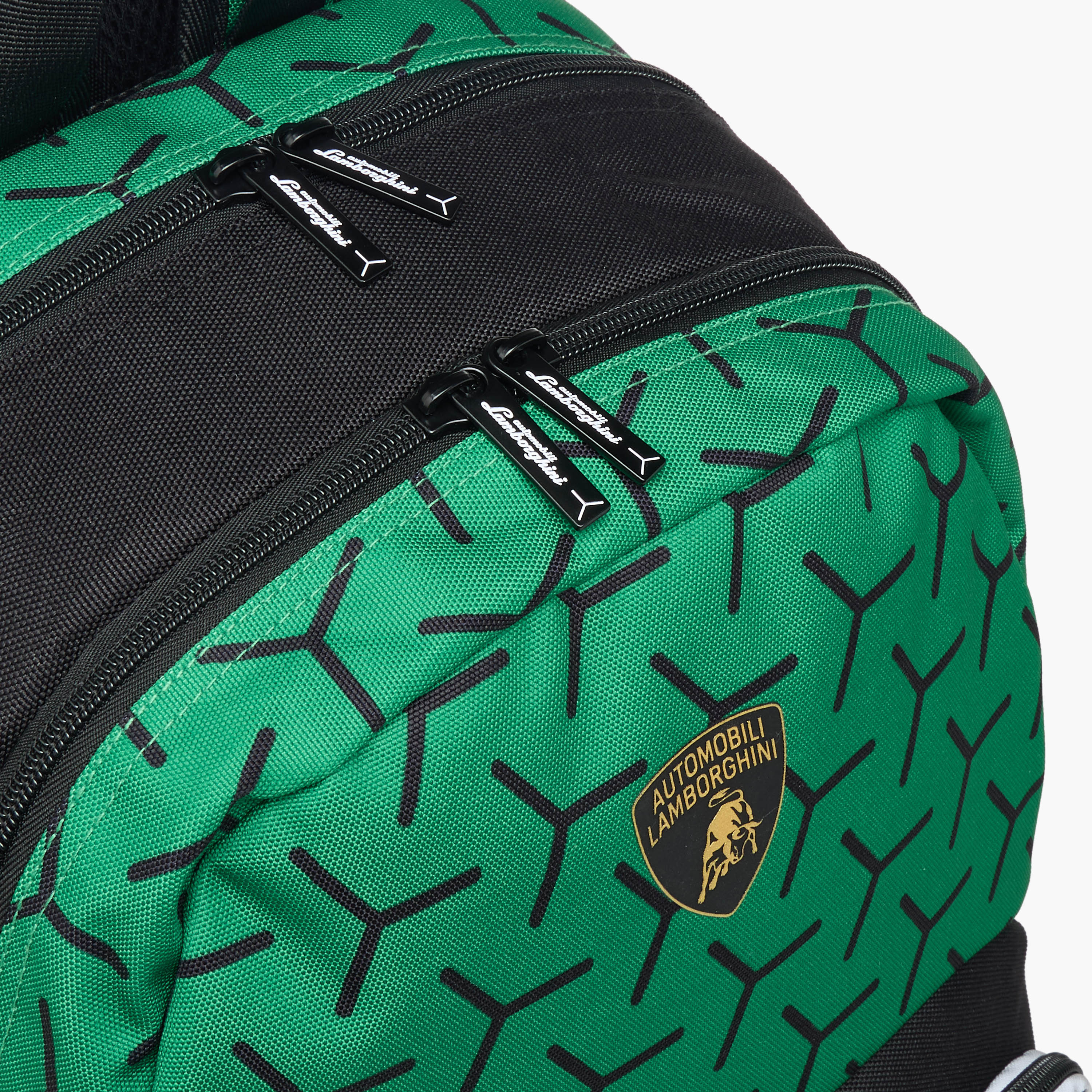 Lamborghini Logo Print Backpack with Adjustable Straps and Zip Closure - 17 inches-school-bagsandbackpacks-backpacks-image-10