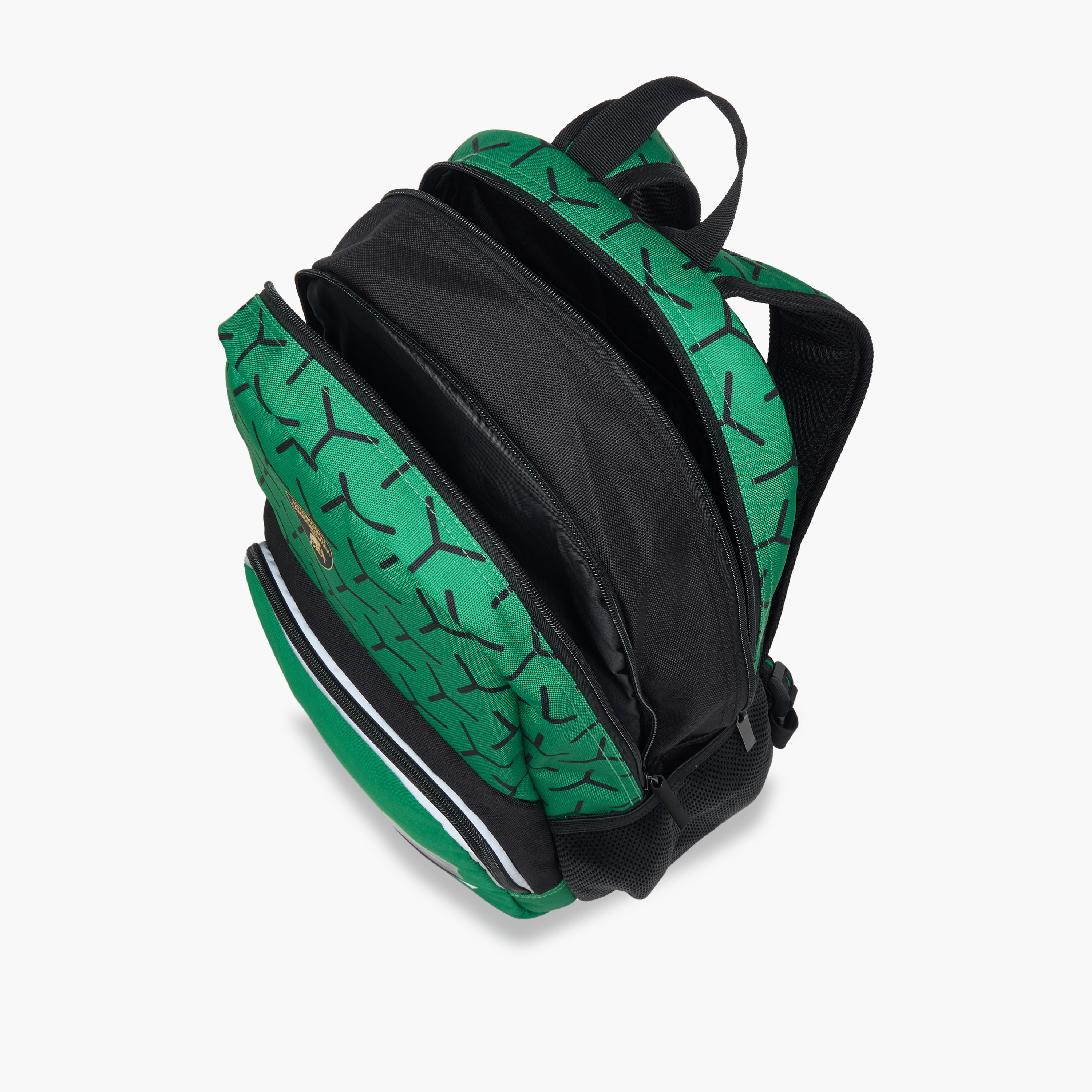Lamborghini Logo Print Backpack with Adjustable Straps and Zip Closure - 17 inches-school-bagsandbackpacks-backpacks-image-11