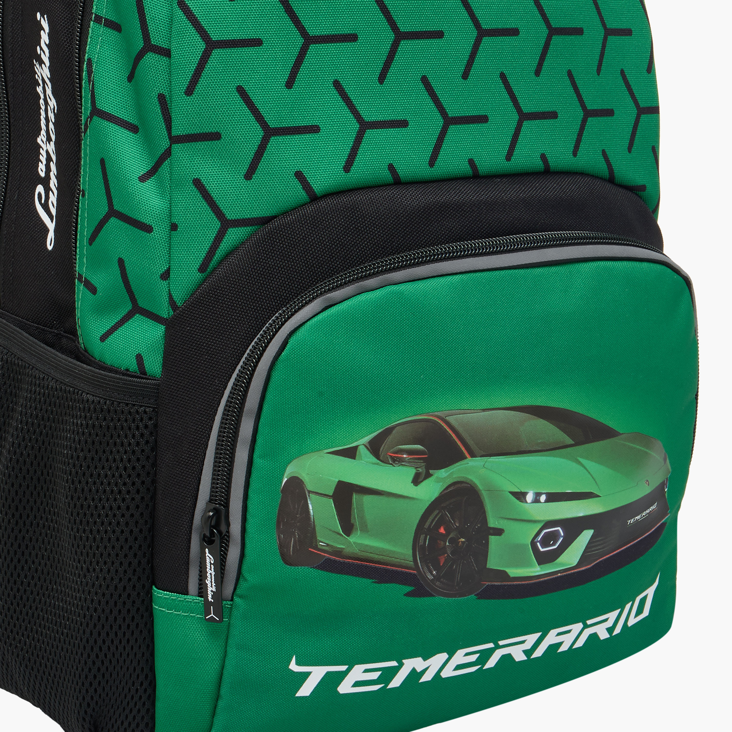 Lamborghini Logo Print Backpack with Adjustable Straps and Zip Closure - 17 inches-school-bagsandbackpacks-backpacks-image-9