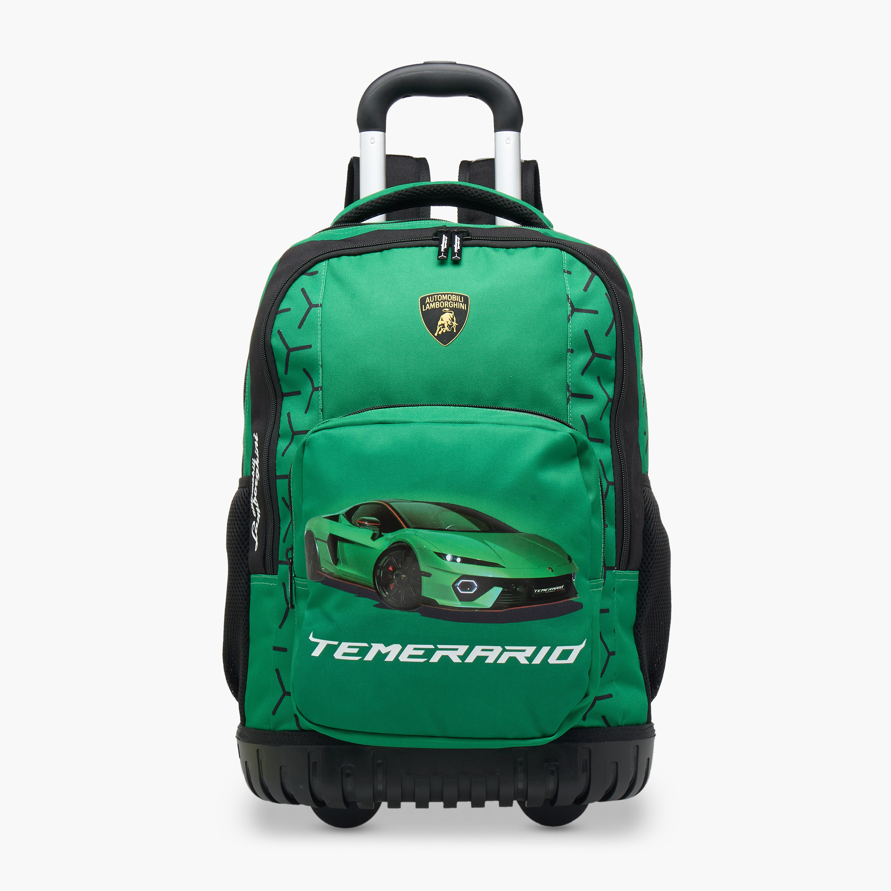 شنطة ترولي للأولاد 8-13 سنة بحامل قوارير وتصميم رياضي من لامبورجيني -school-bagsandbackpacks-trolleybags-image-10