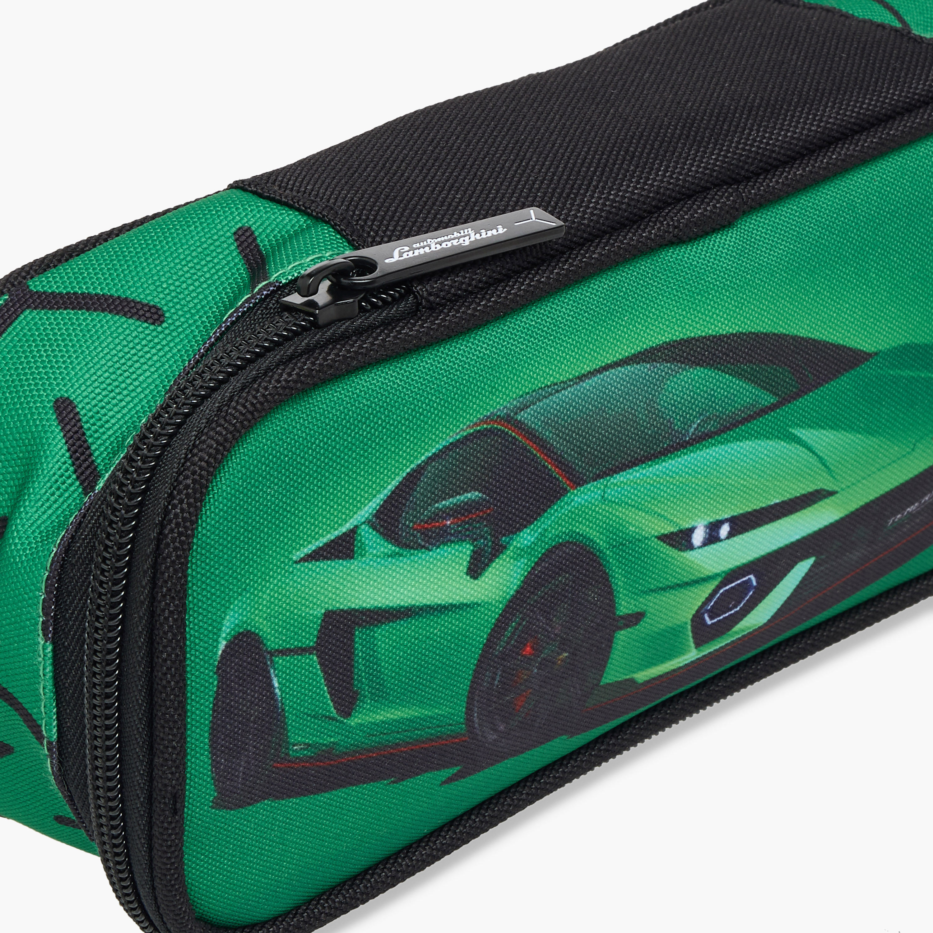 Lamborghini Printed Pencil Pouch with Zip Closure-school-stationery-pencilcases-image-6