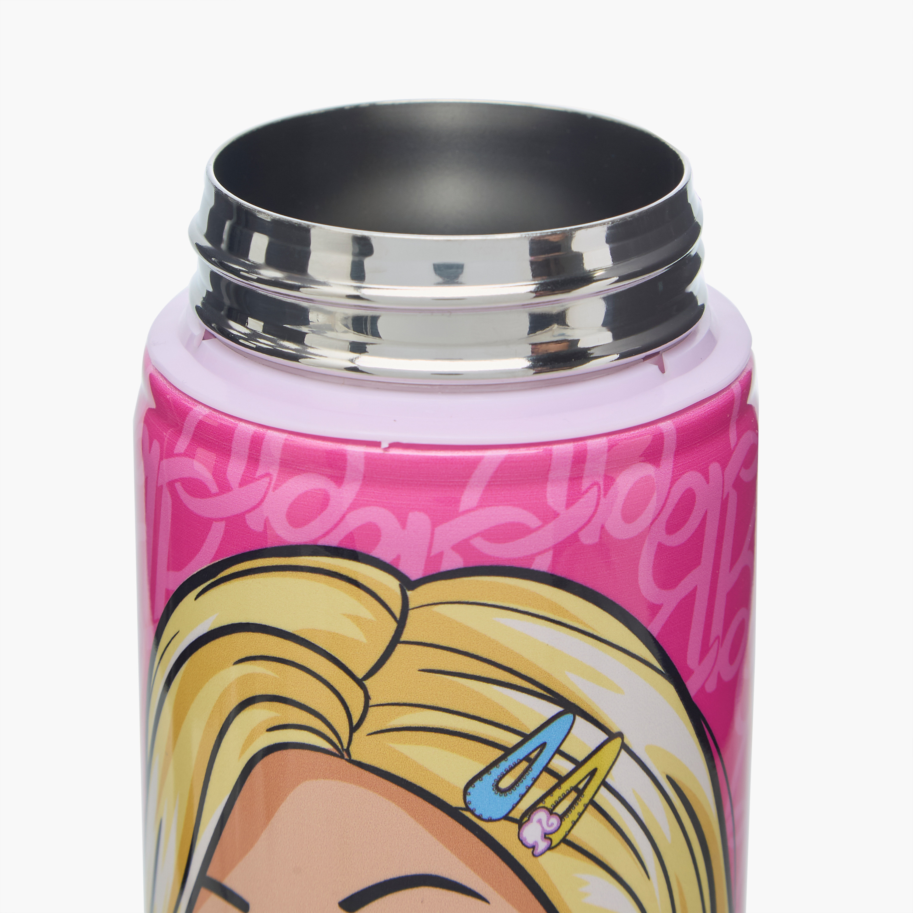 Mattel Barbie Stainless Steel Water Bottle with Water Mist Trigger – 500 ml-school-waterbottles-image-5