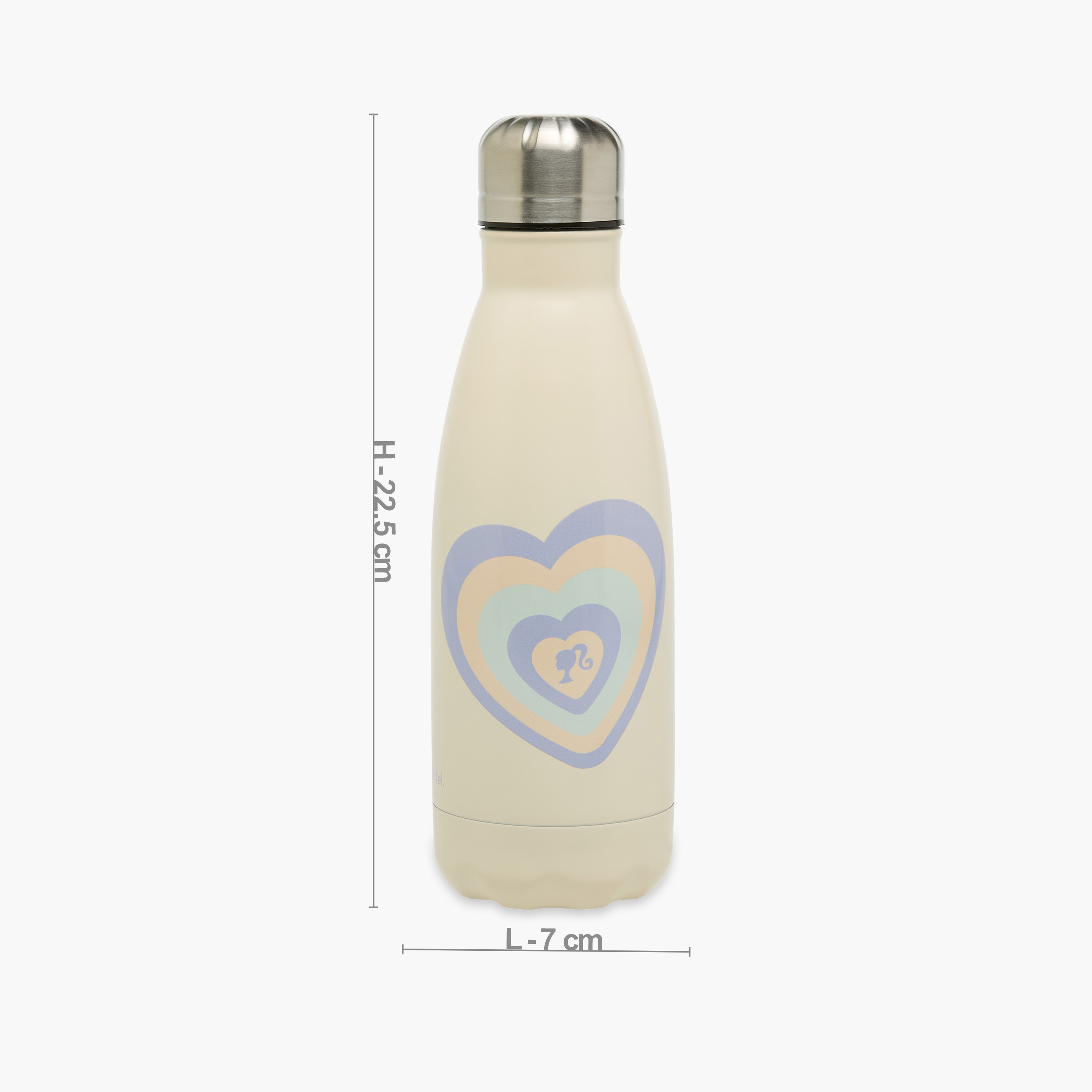 Barbie Printed Stainless Steel Water Bottle - 500 ml-school-waterbottles-image-2
