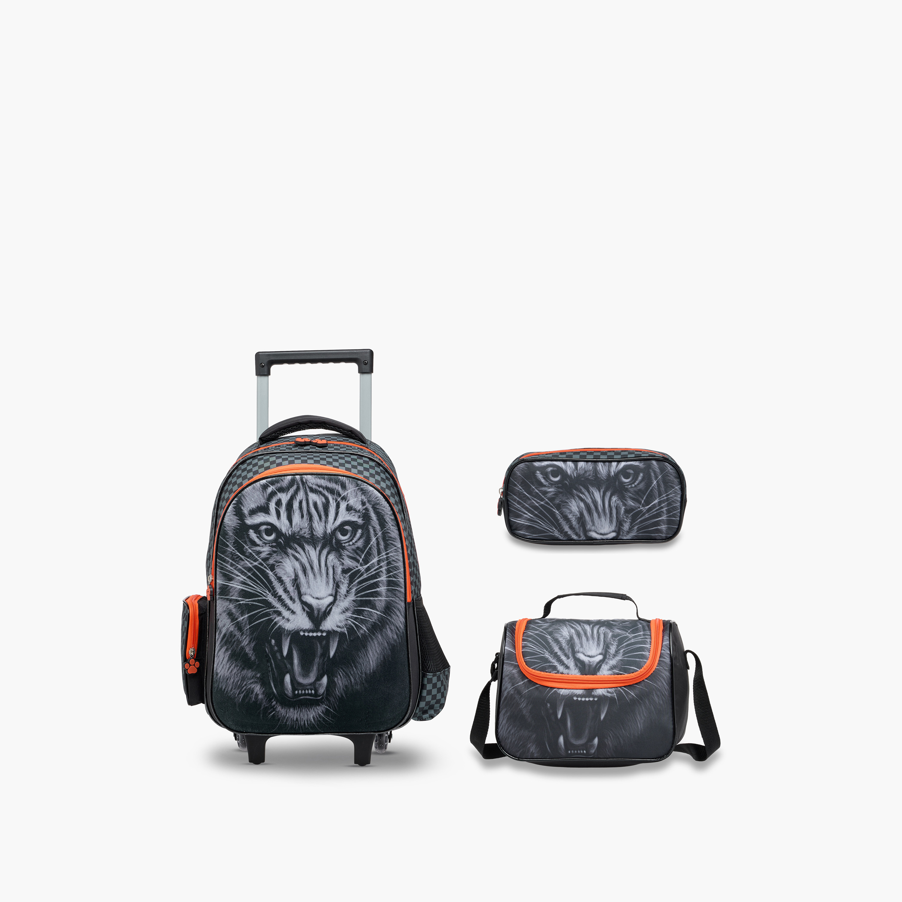 Disney Printed 3-Piece School Trolley Bag Set for Boys 5-8 Years with Lunch Bag and Pencil Pouch -school-bagsandbackpacks-trolleybags-image-1