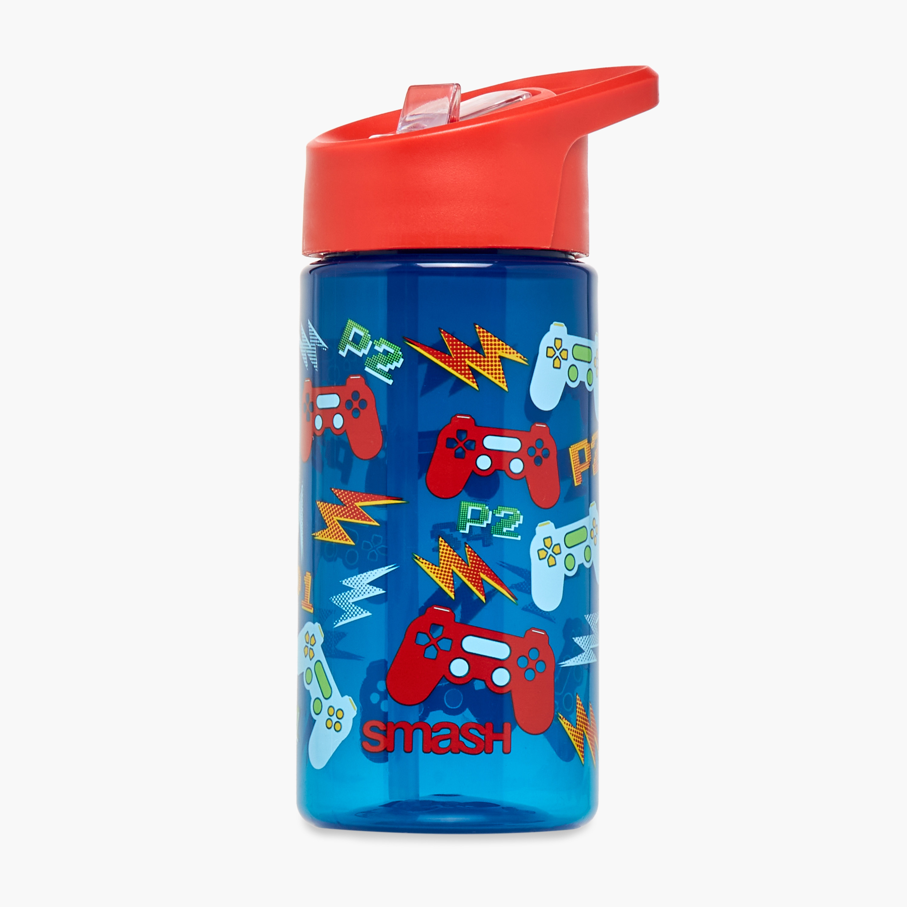 Smash Gaming Polypropylene Water Bottle with Sipper – 450 ml-school-waterbottles-image-1