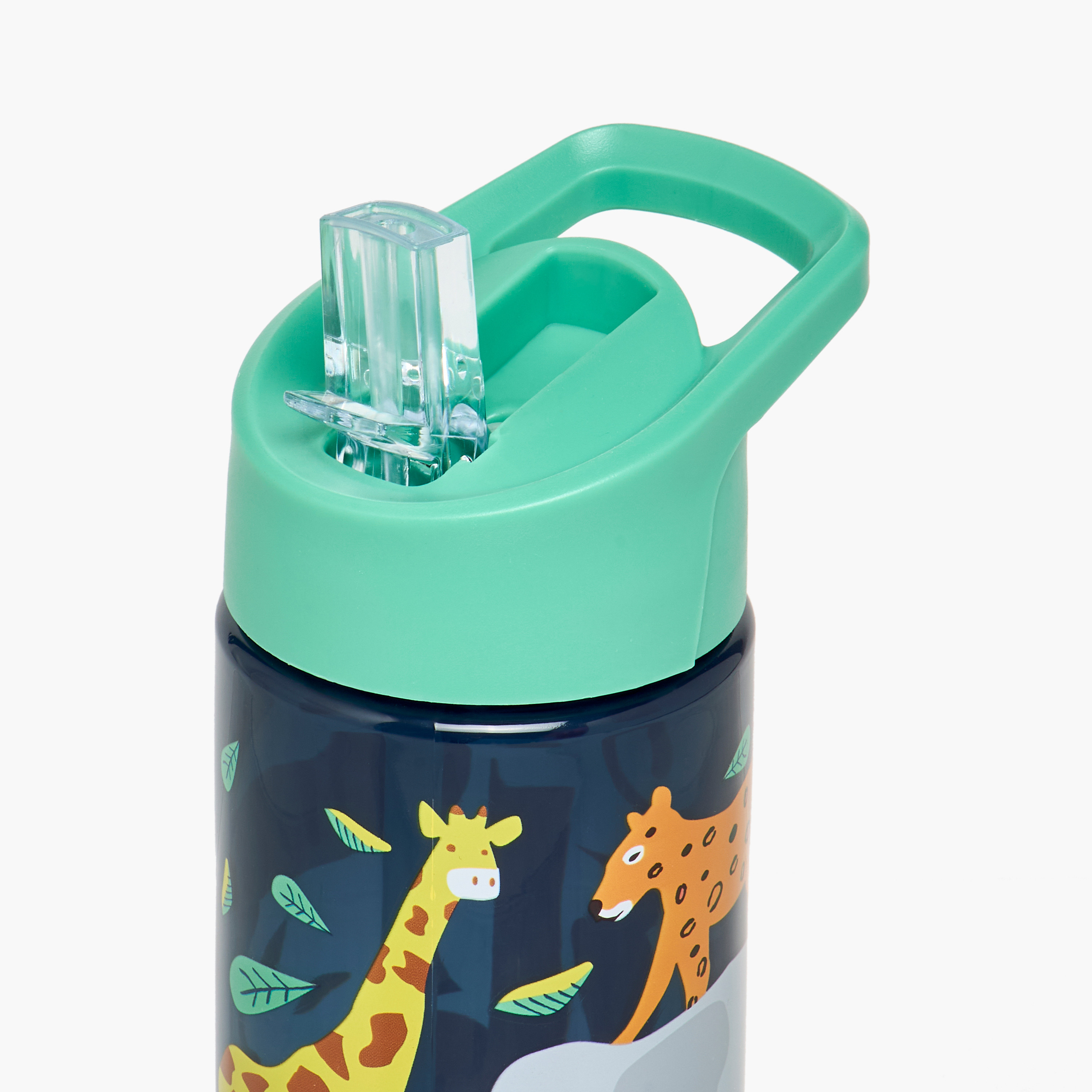 قارورة ماء بولي بروبيلين بقشّة وطبعات من سماش- 450 مل-school-waterbottles-image-4