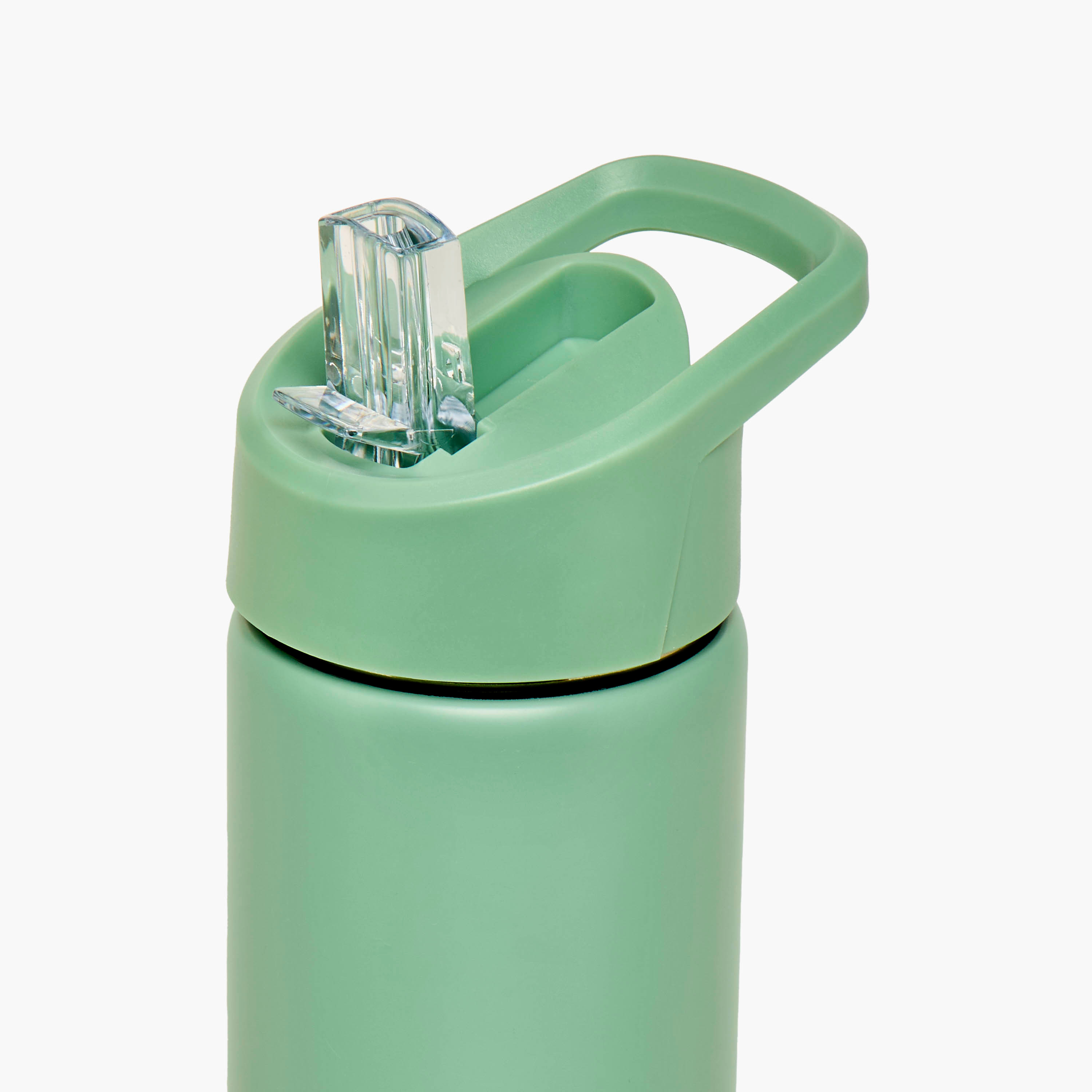 قارورة ماء ستانلس ستيل سادة بقشّة وغطاء مانع للتسريب من سماش - 750 مل-school-waterbottles-image-4