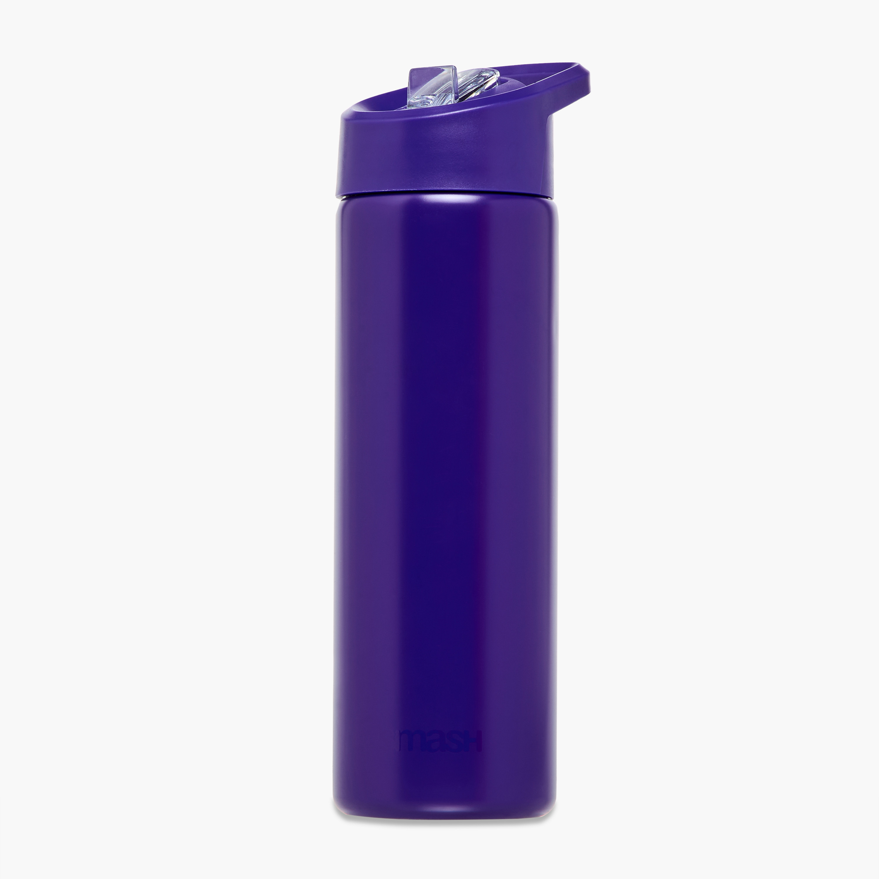 قارورة ماء ستانلس ستيل سادة بقشّة وغطاء مانع للتسريب من سماش - 750 مل-school-waterbottles-image-1