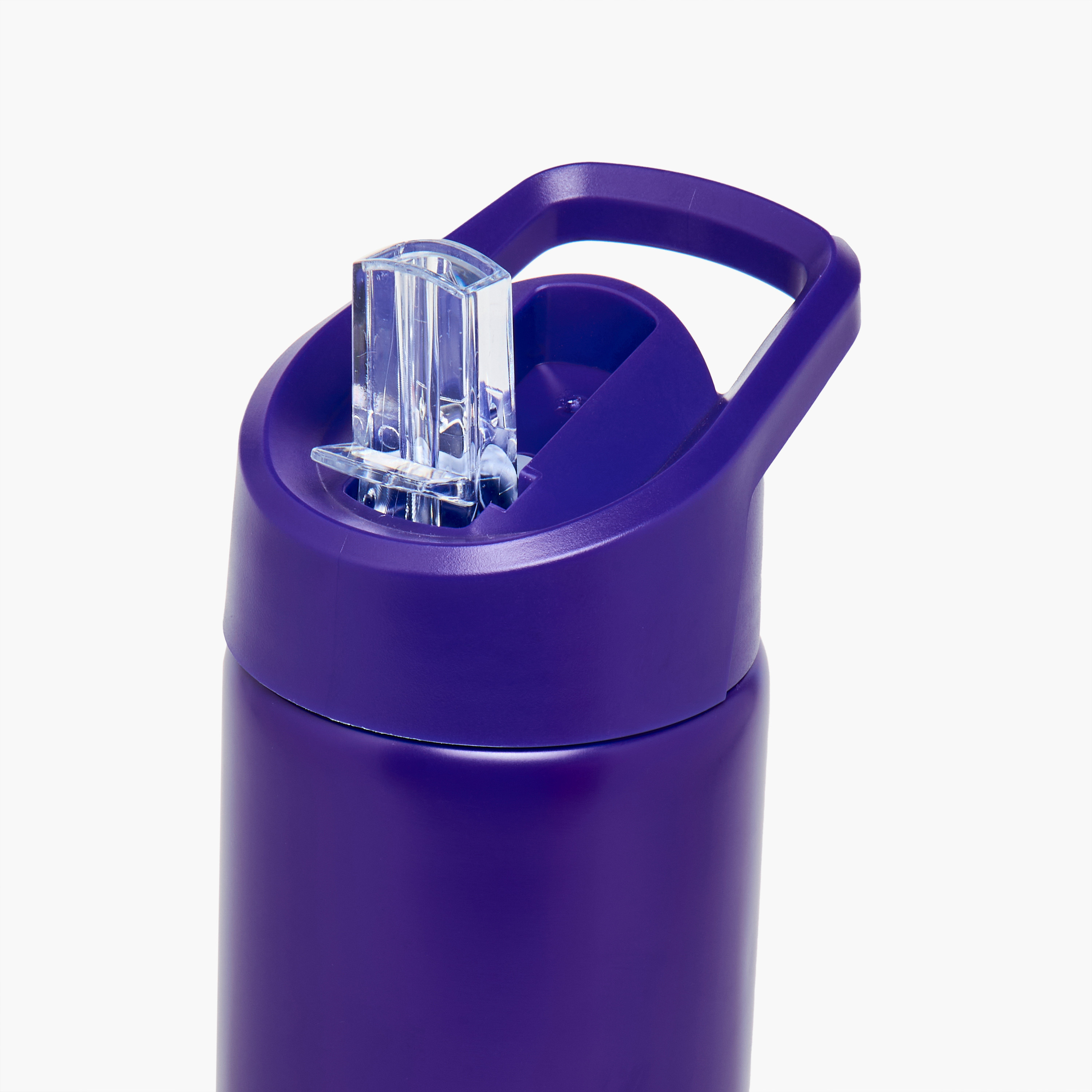 قارورة ماء ستانلس ستيل سادة بقشّة وغطاء مانع للتسريب من سماش - 750 مل-school-waterbottles-image-4