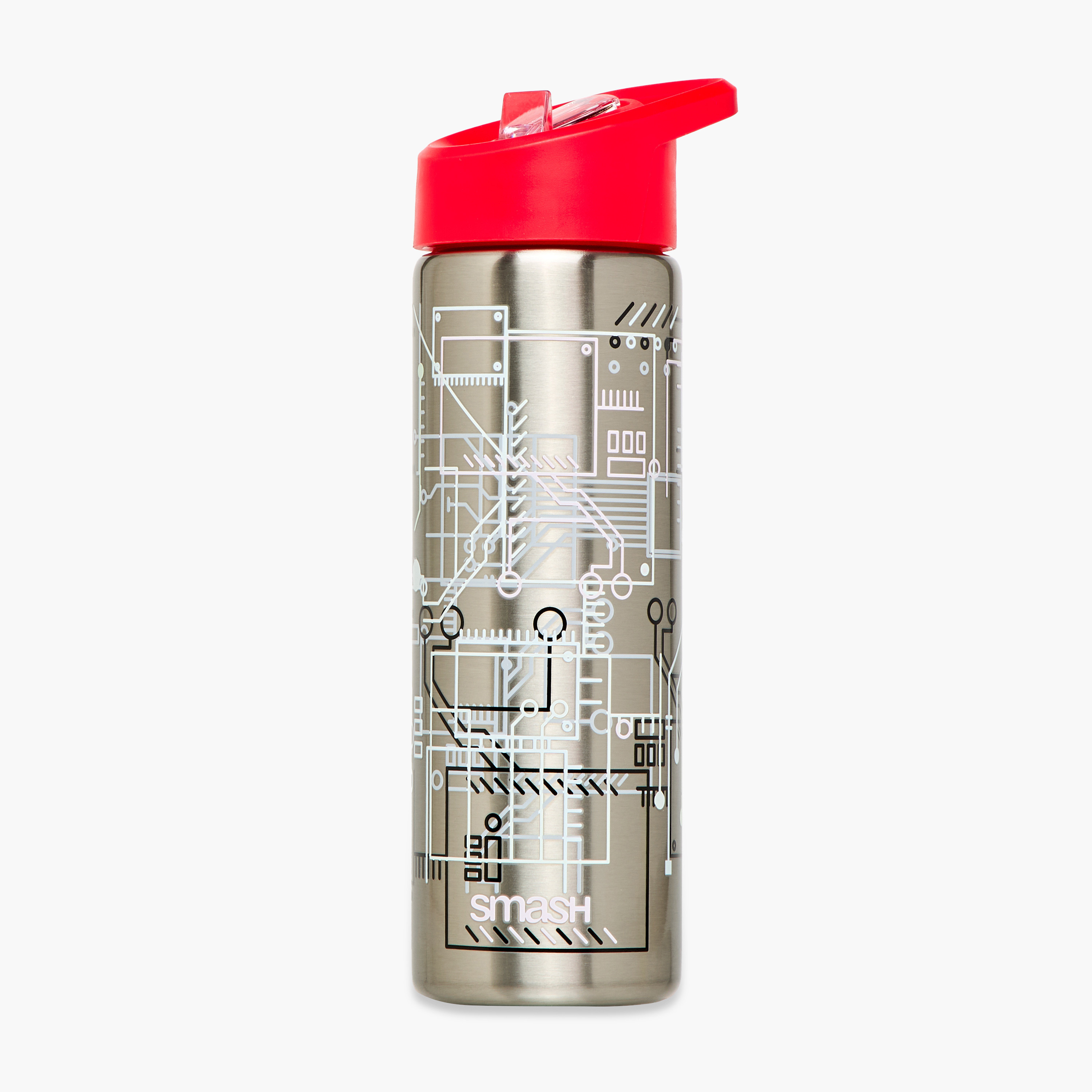 Smash Slogan Stainless Steel Water Bottle with Insulation – 750 ml-school-waterbottles-image-1