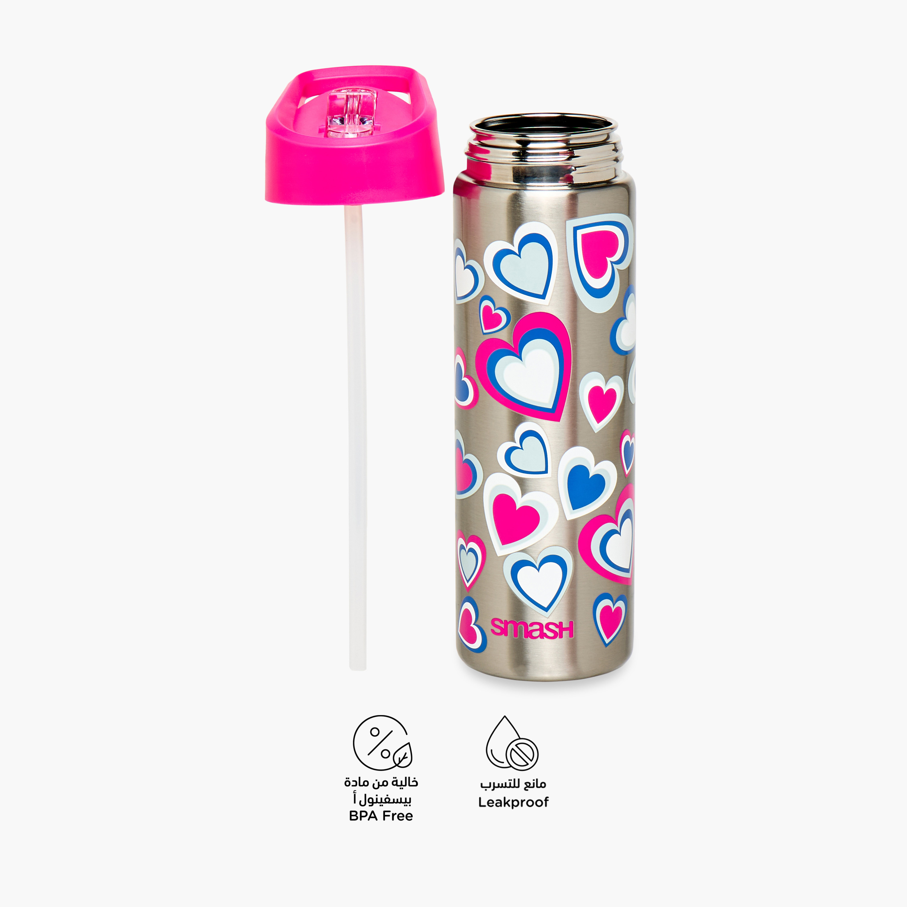 Smash Printed Stainless Steel Water Bottle with Insulation – 750 ml-school-waterbottles-image-2