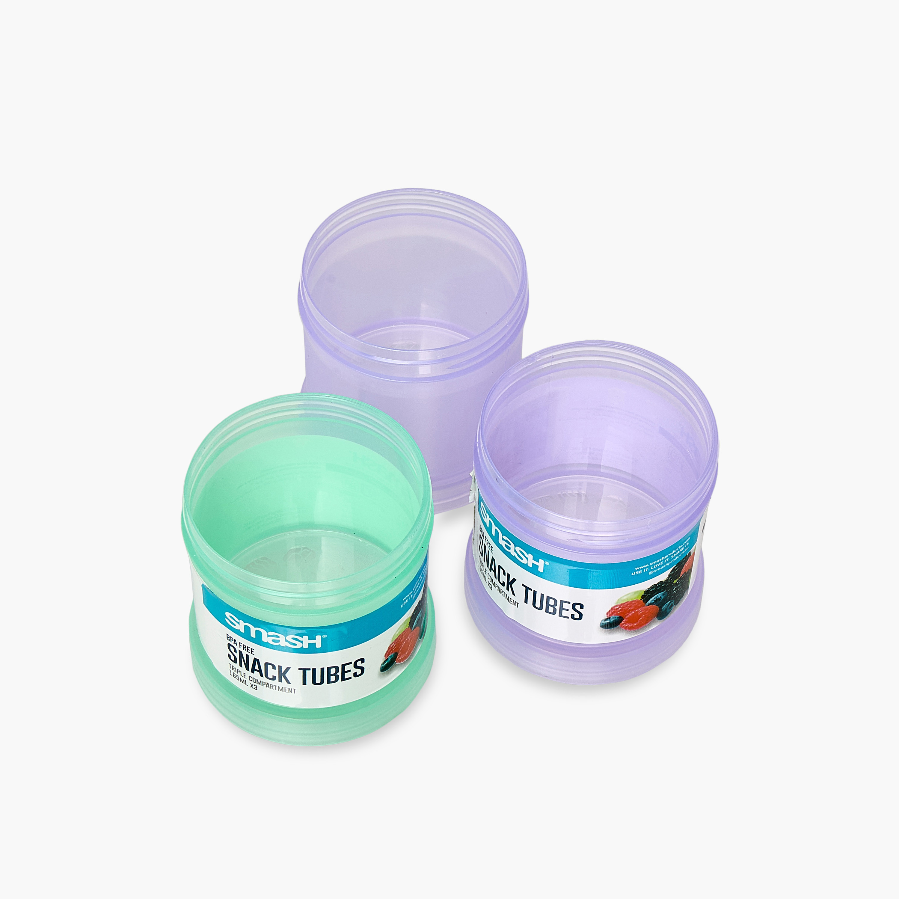 Smash 3-Piece Stackable Snack Tubes Set-school-lunchessentials-lunchboxes-image-3