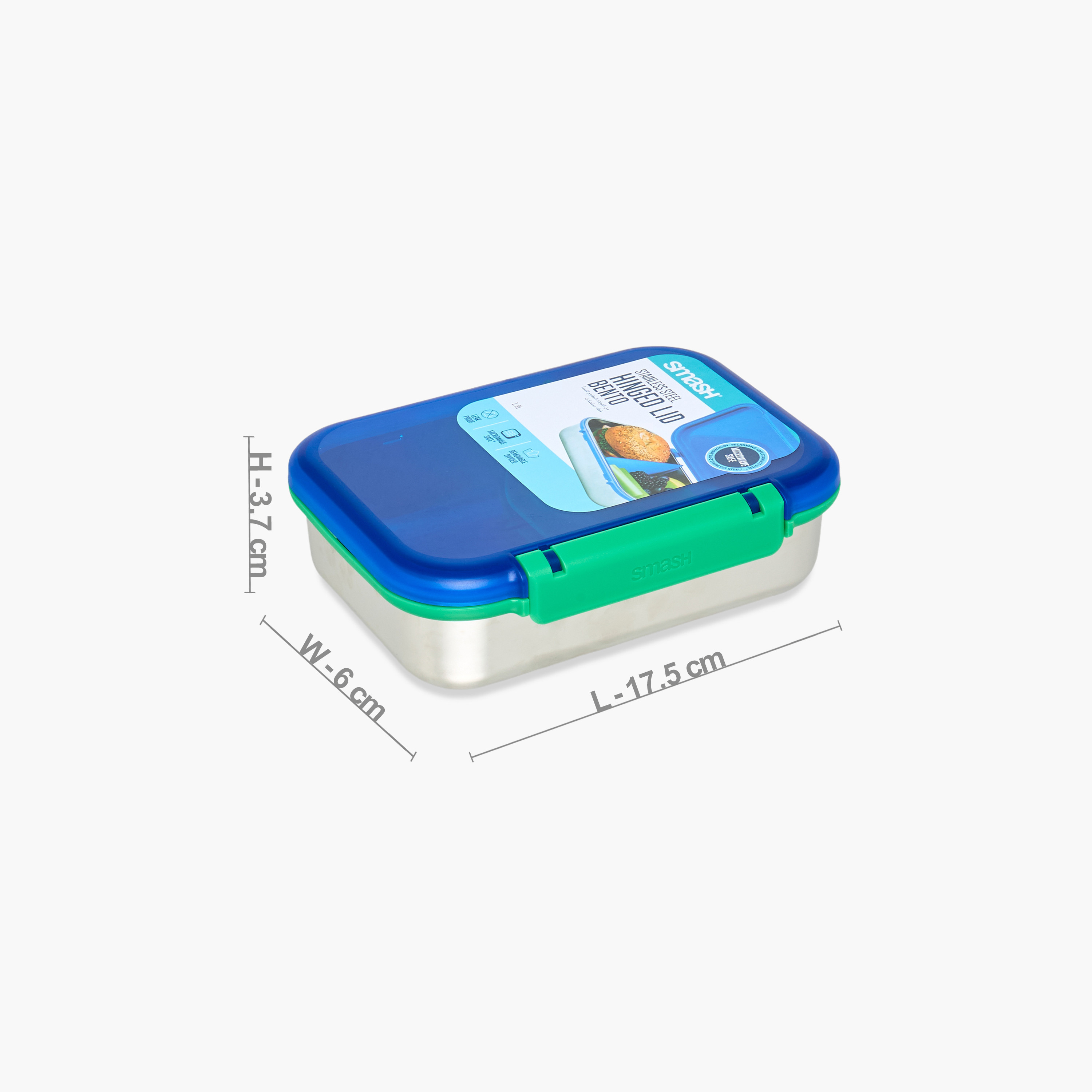 علبة غداء بينتو بغطاء مفصلي من الستانلس ستيل من سماش - 1.8 لتر-school-lunchessentials-lunchboxes-image-2