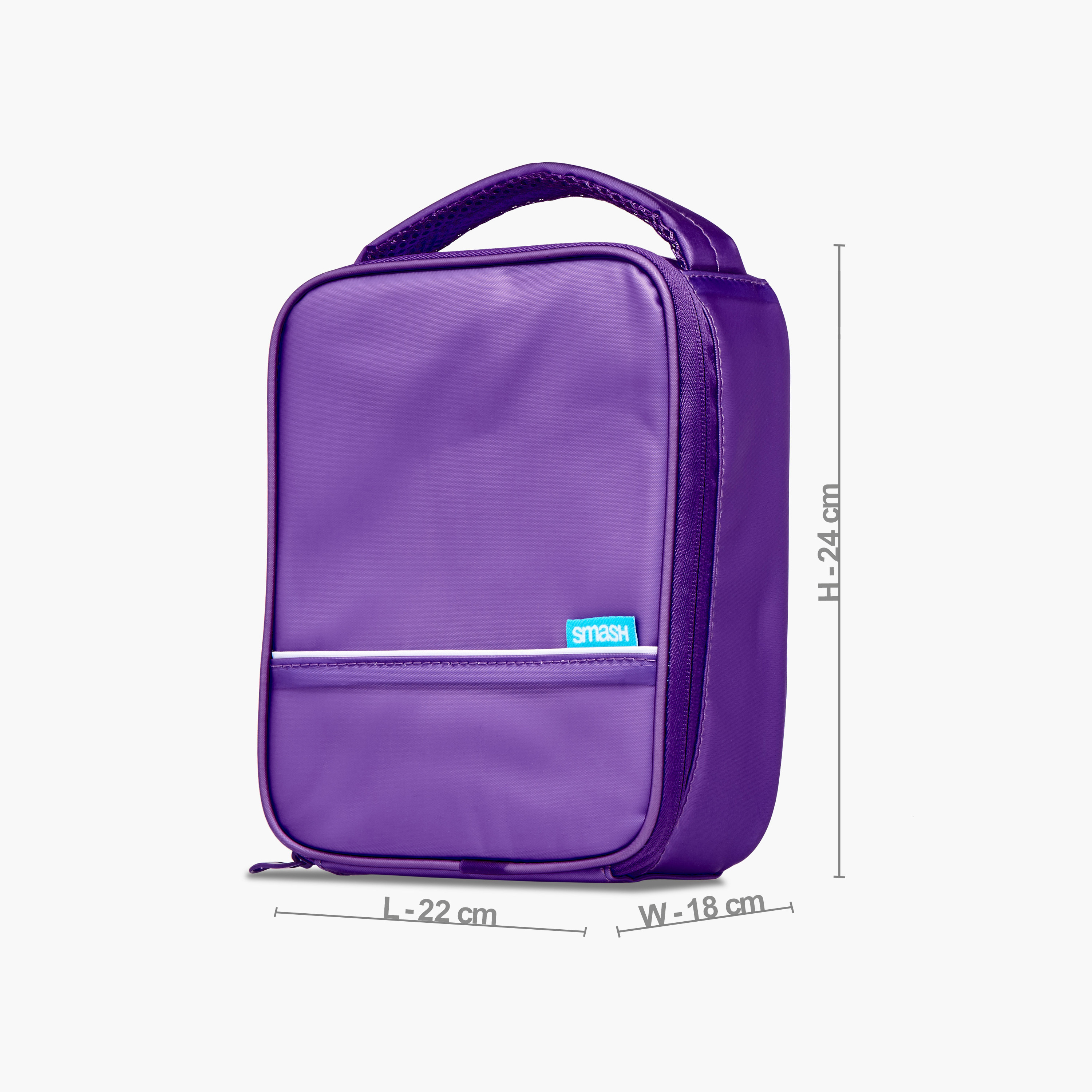 Smash Solid Lunch Bag with Zip Closure-school-lunchessentials-lunchbags-image-2