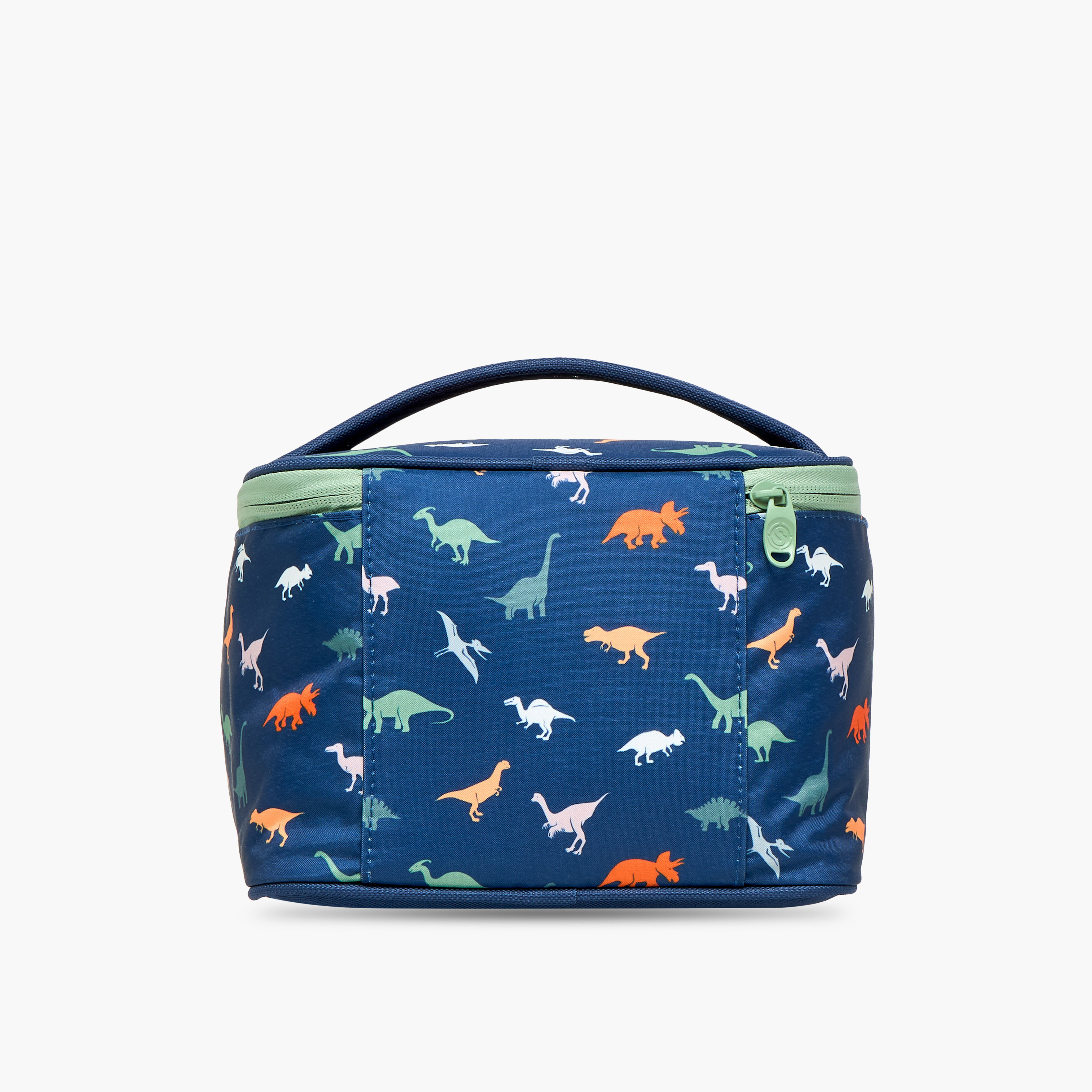 Smash Dinosaur Print Lunch Bag with Zip Closure-school-lunchessentials-lunchbags-image-3