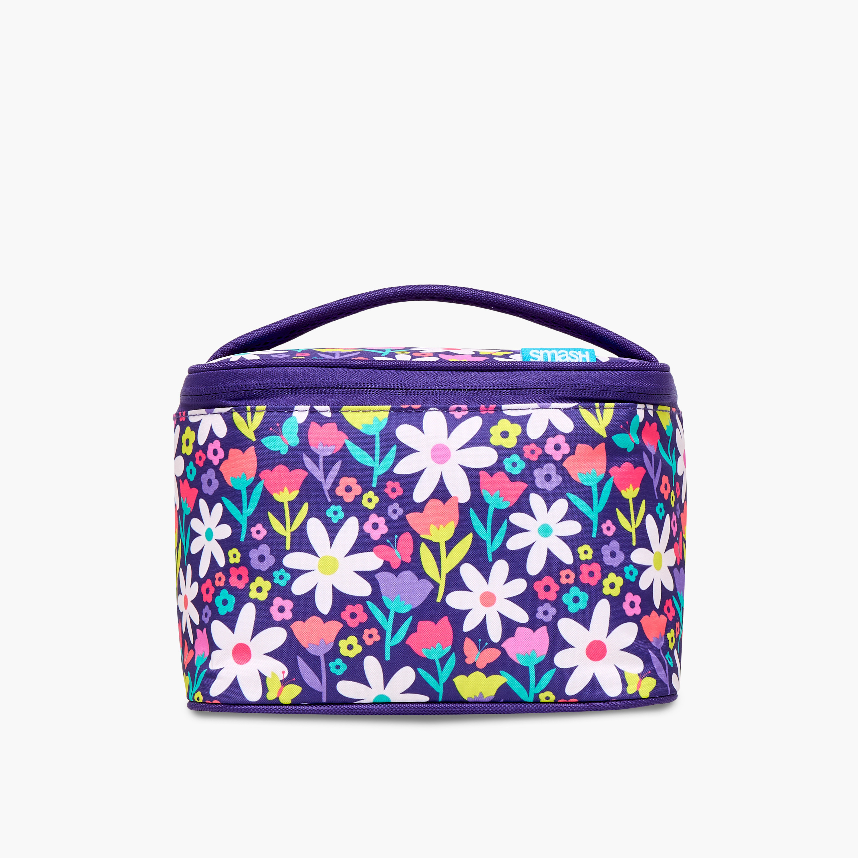 Smash Floral Print Lunch Bag with Zip Closure-school-lunchessentials-lunchbags-image-1