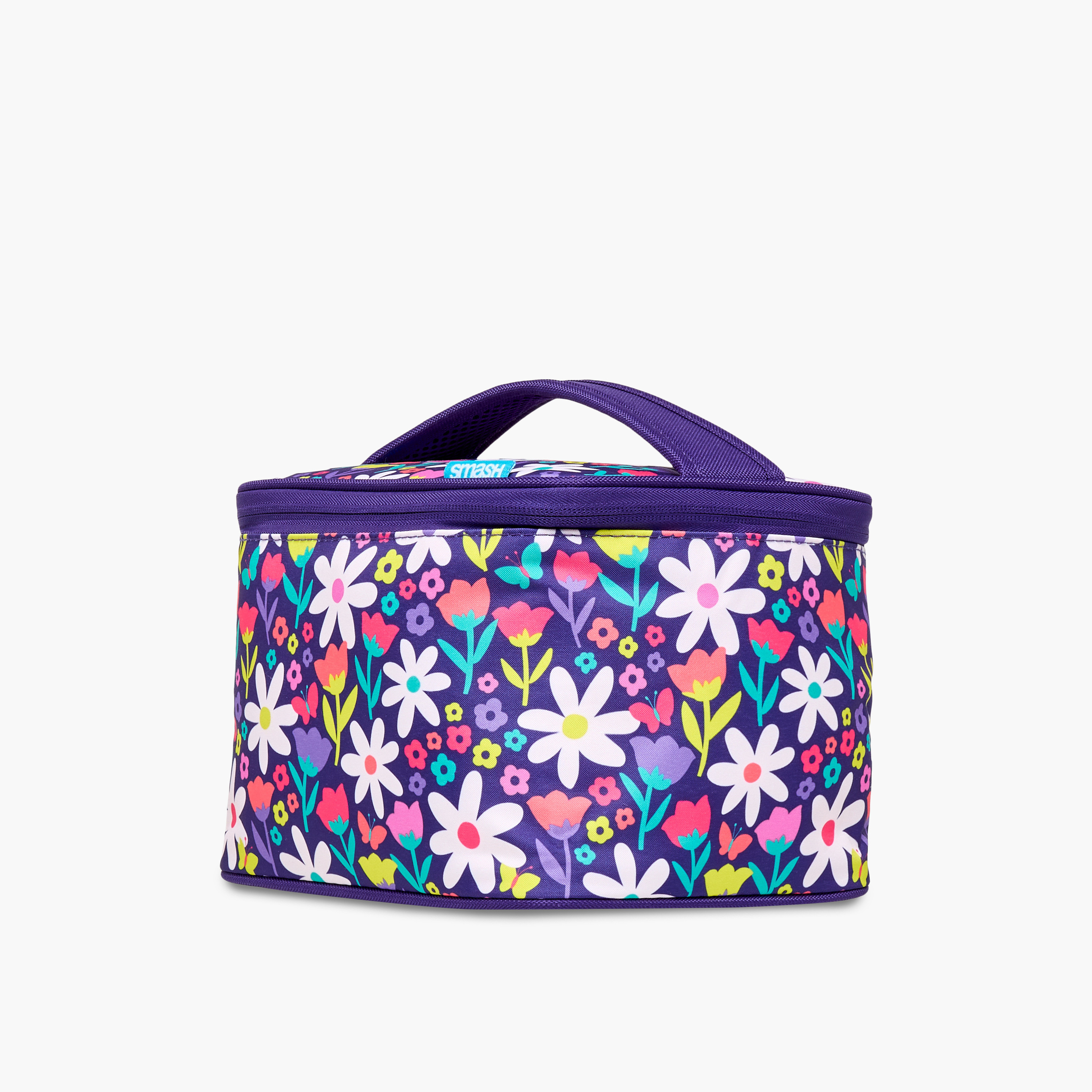 Smash Floral Print Lunch Bag with Zip Closure-school-lunchessentials-lunchbags-image-6