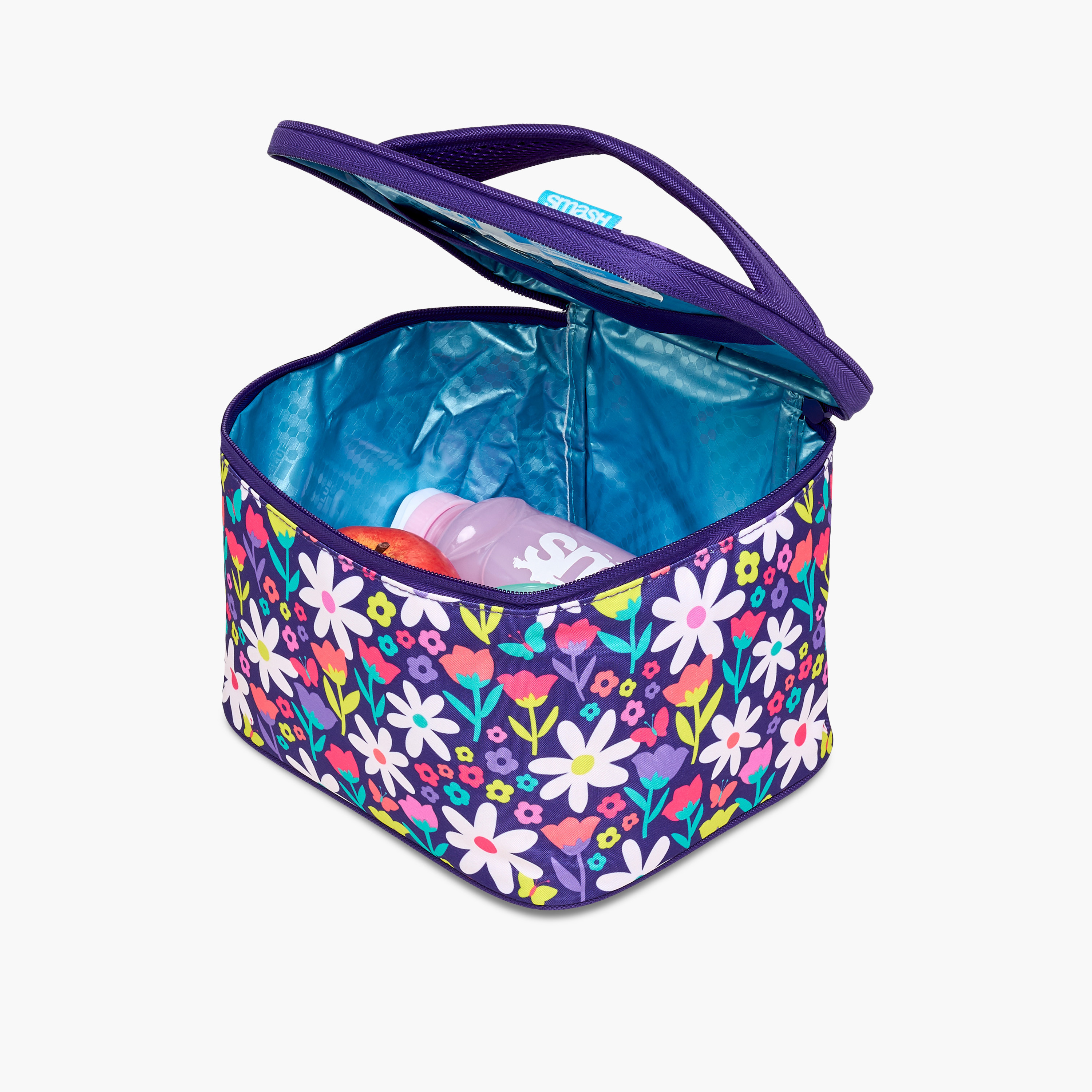 Smash Floral Print Lunch Bag with Zip Closure-school-lunchessentials-lunchbags-image-7