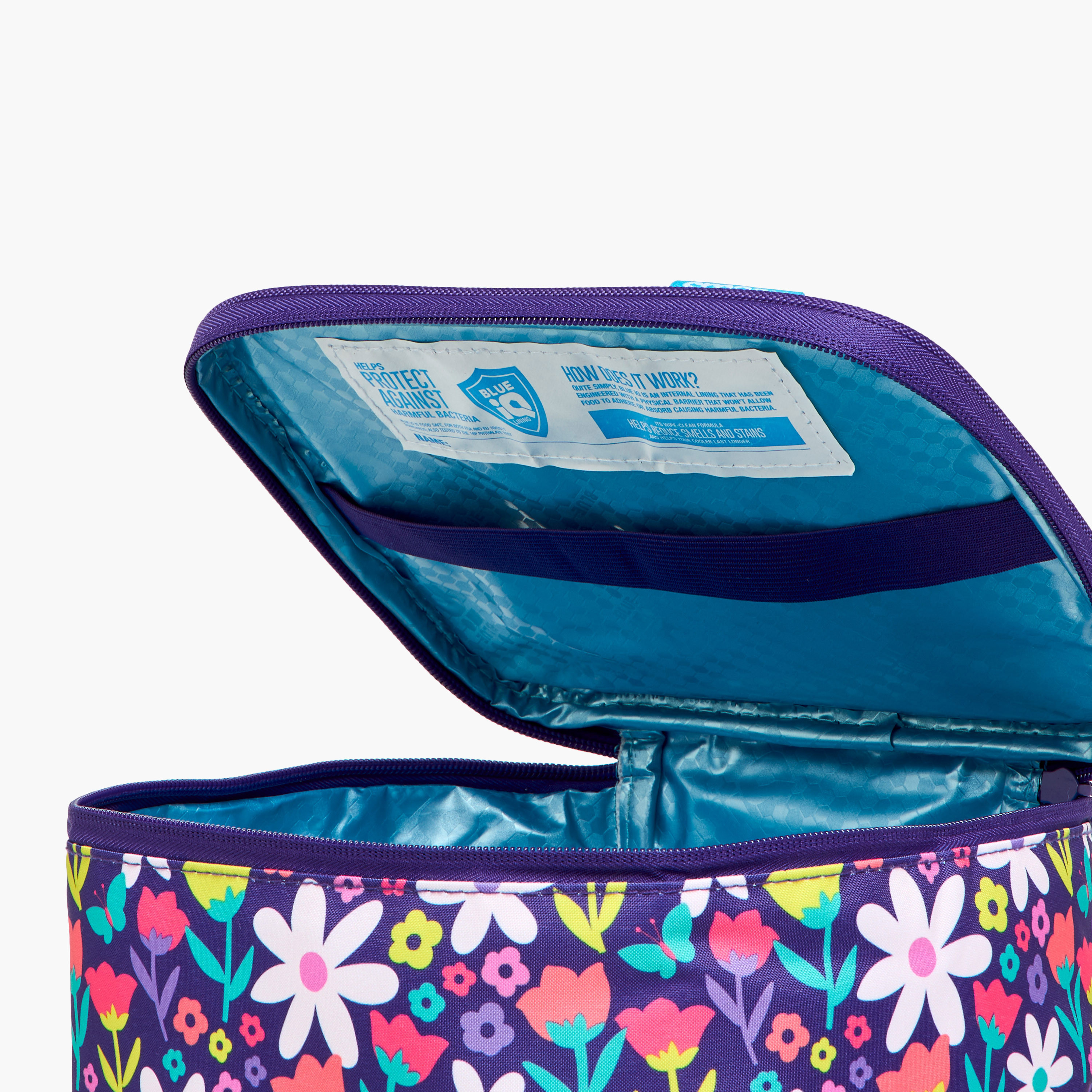 Smash Floral Print Lunch Bag with Zip Closure-school-lunchessentials-lunchbags-image-8
