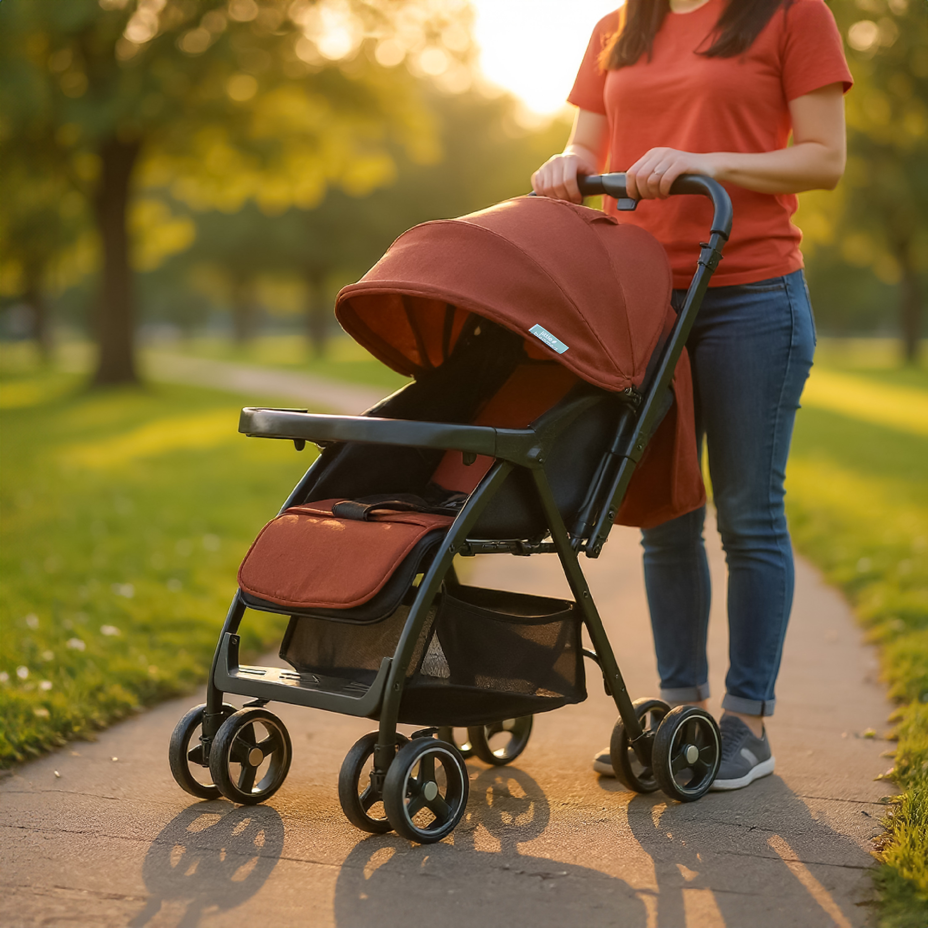 Little Bloomers Nola Stroller with One Touch Folding System, Steel Frame and Wheel Lock-baby-gear-strollersandprams-strollers-image-3