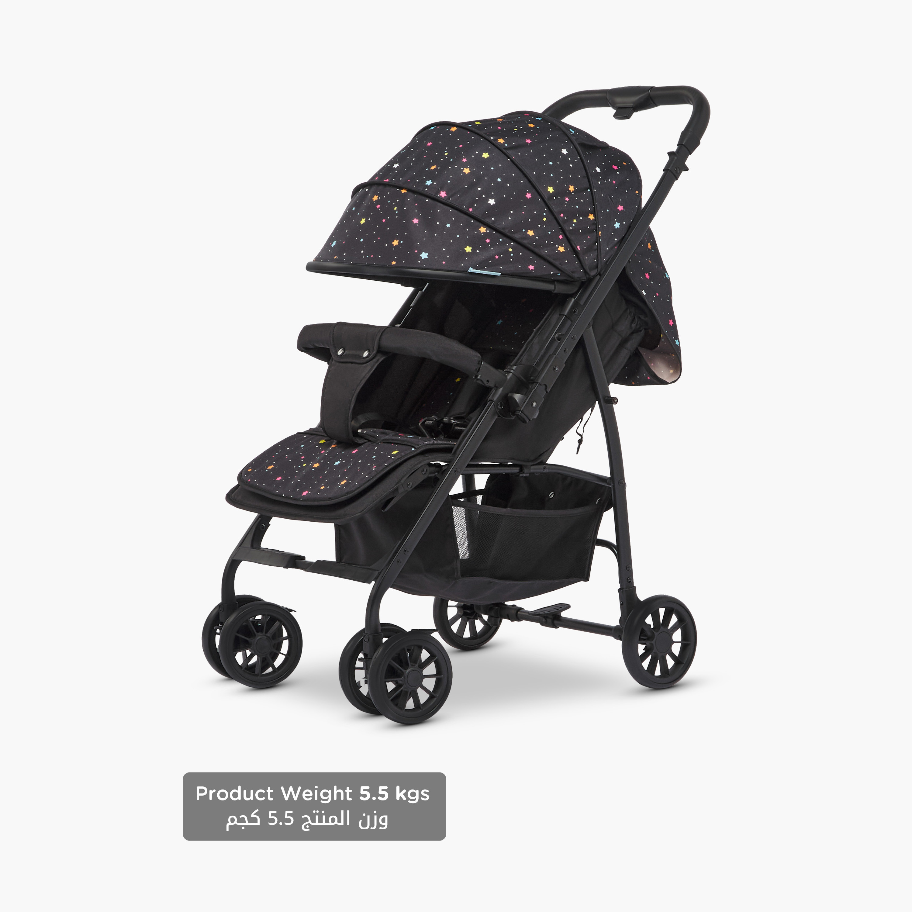 عربة أطفال بري بنظام طي بلمسة واحدة وإطار فولاذ وقفل للعجلات من ليتل بلومرز -baby-gear-strollersandprams-strollers-image-13
