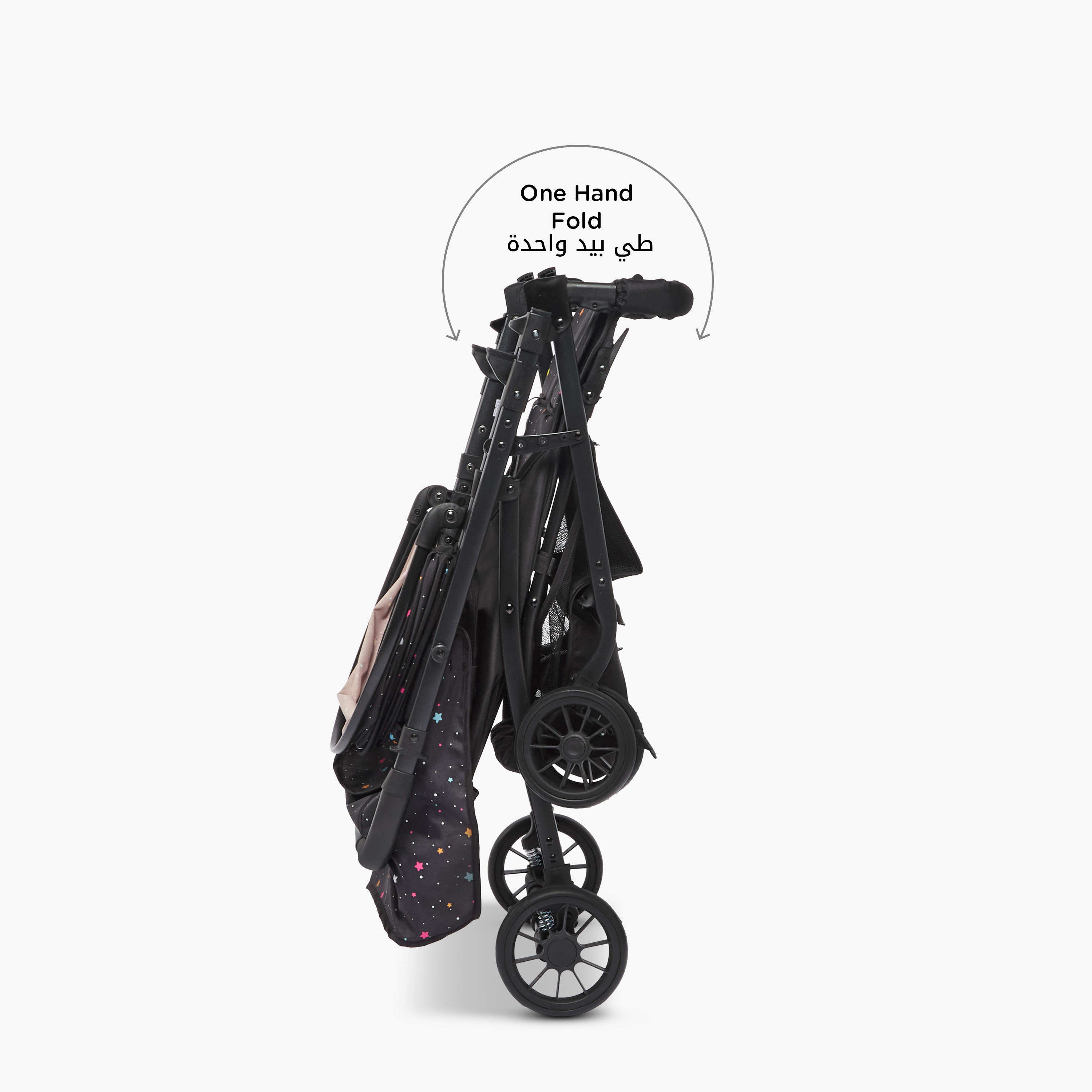 عربة أطفال بري بنظام طي بلمسة واحدة وإطار فولاذ وقفل للعجلات من ليتل بلومرز -baby-gear-strollersandprams-strollers-image-5
