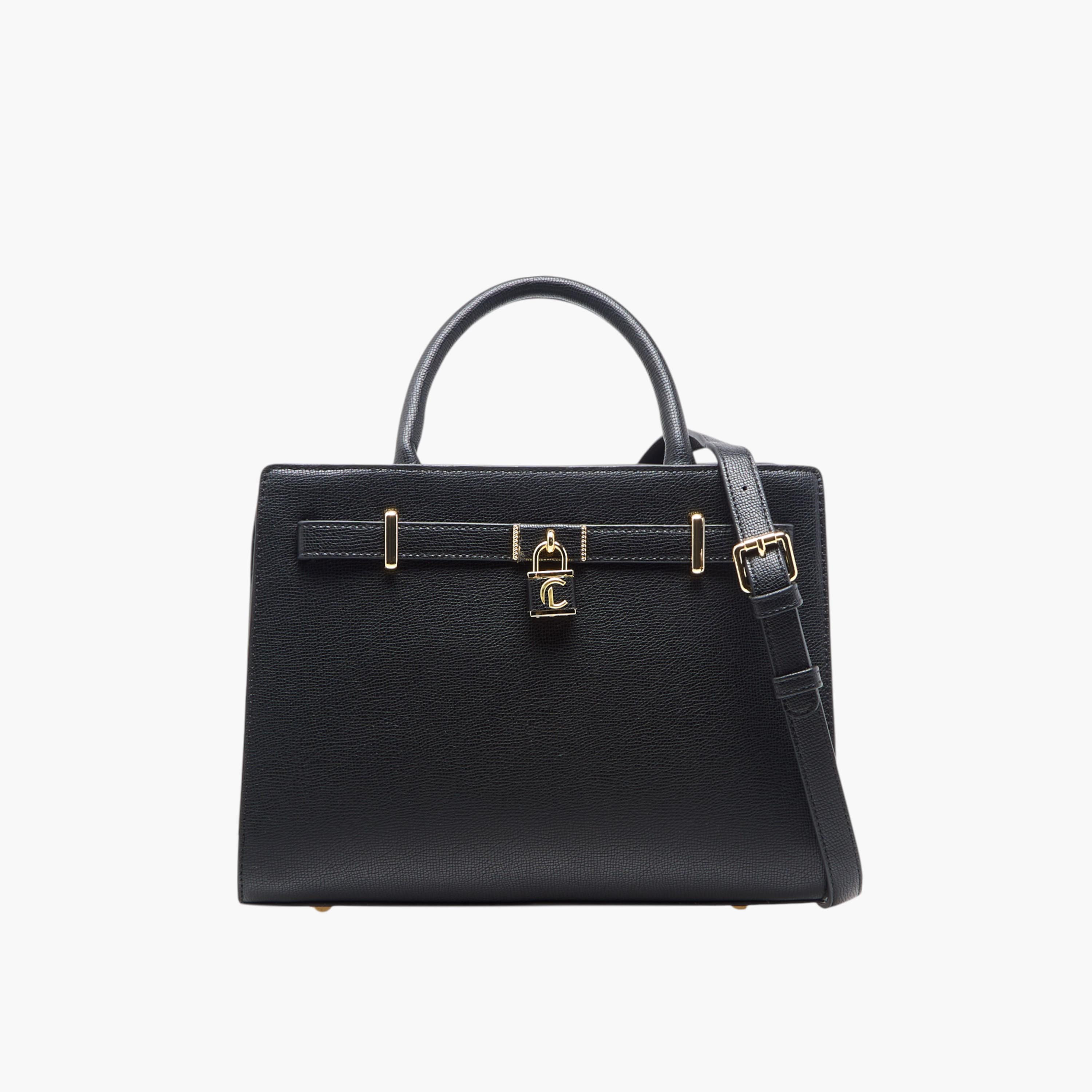Le Confort Solid Tote Bag with Double Handles and Detachable Strap-women-bagsandwallets-handbags-image-1