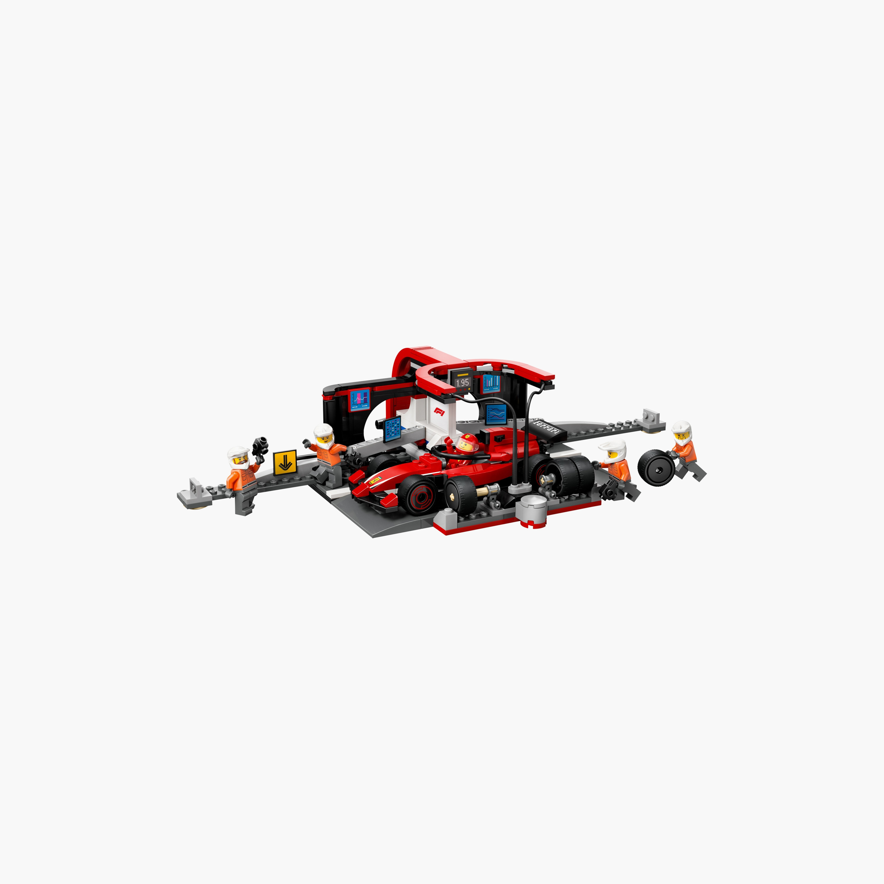 LEGO® City F1® Pit Stop & Pit Crew with Ferrari Car Racing Vehicle Toy 60443-toys-buildingblocks-blocks-image-2