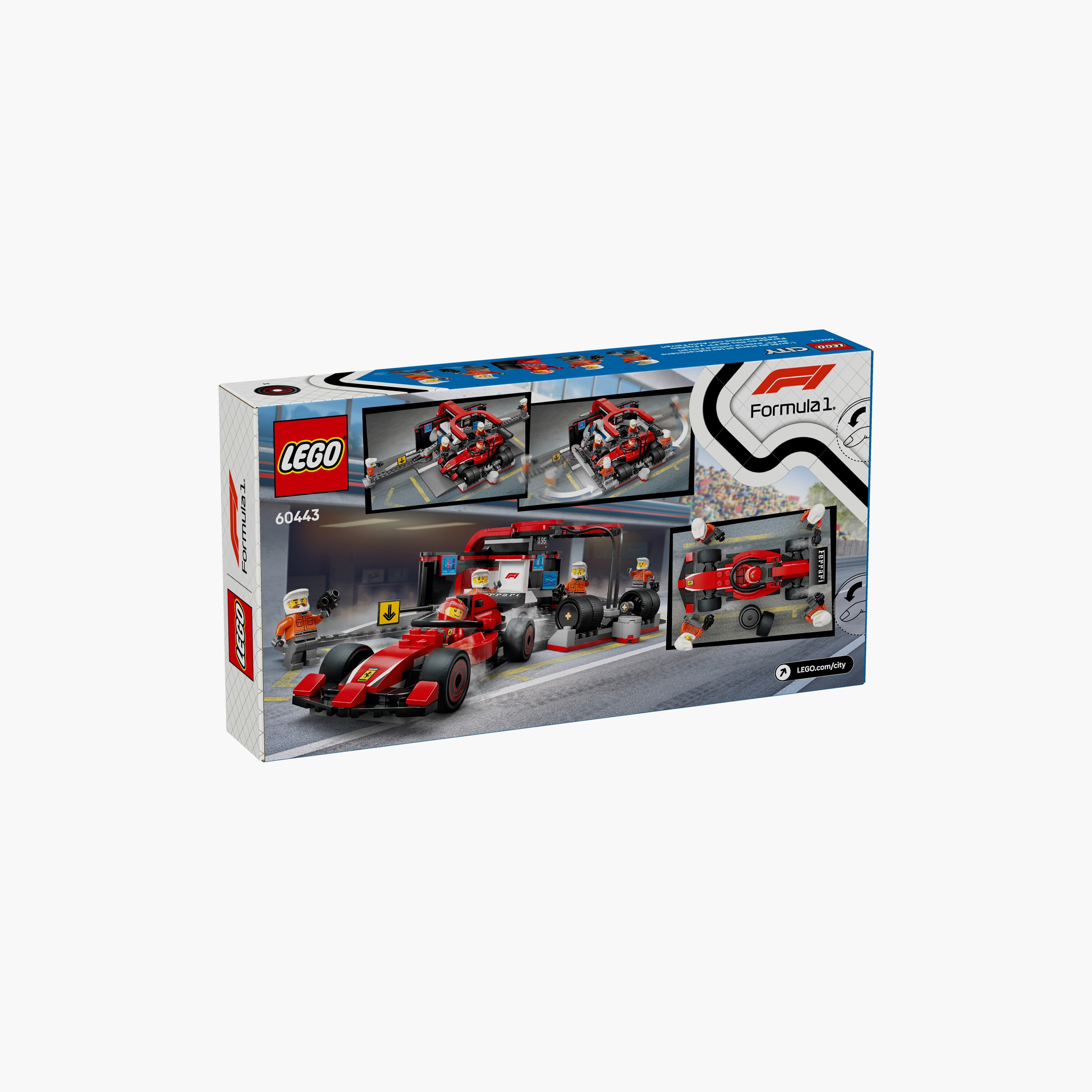 LEGO® City F1® Pit Stop & Pit Crew with Ferrari Car Racing Vehicle Toy 60443-toys-buildingblocks-blocks-image-3