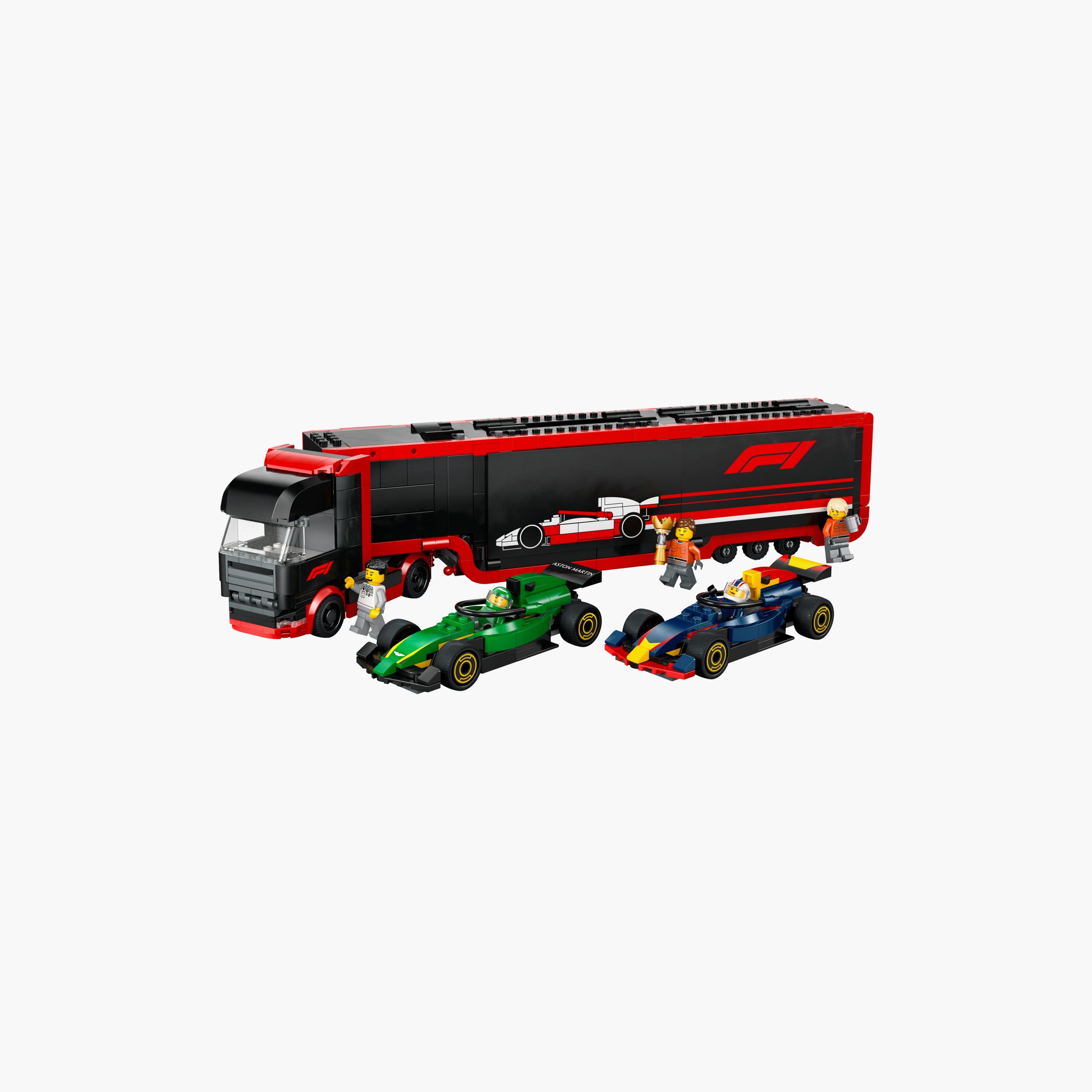 LEGO® City F1® Truck with RB20 & AMR24 F1® Cars Toy Racing Transporter Set-toys-buildingblocks-blocks-image-1