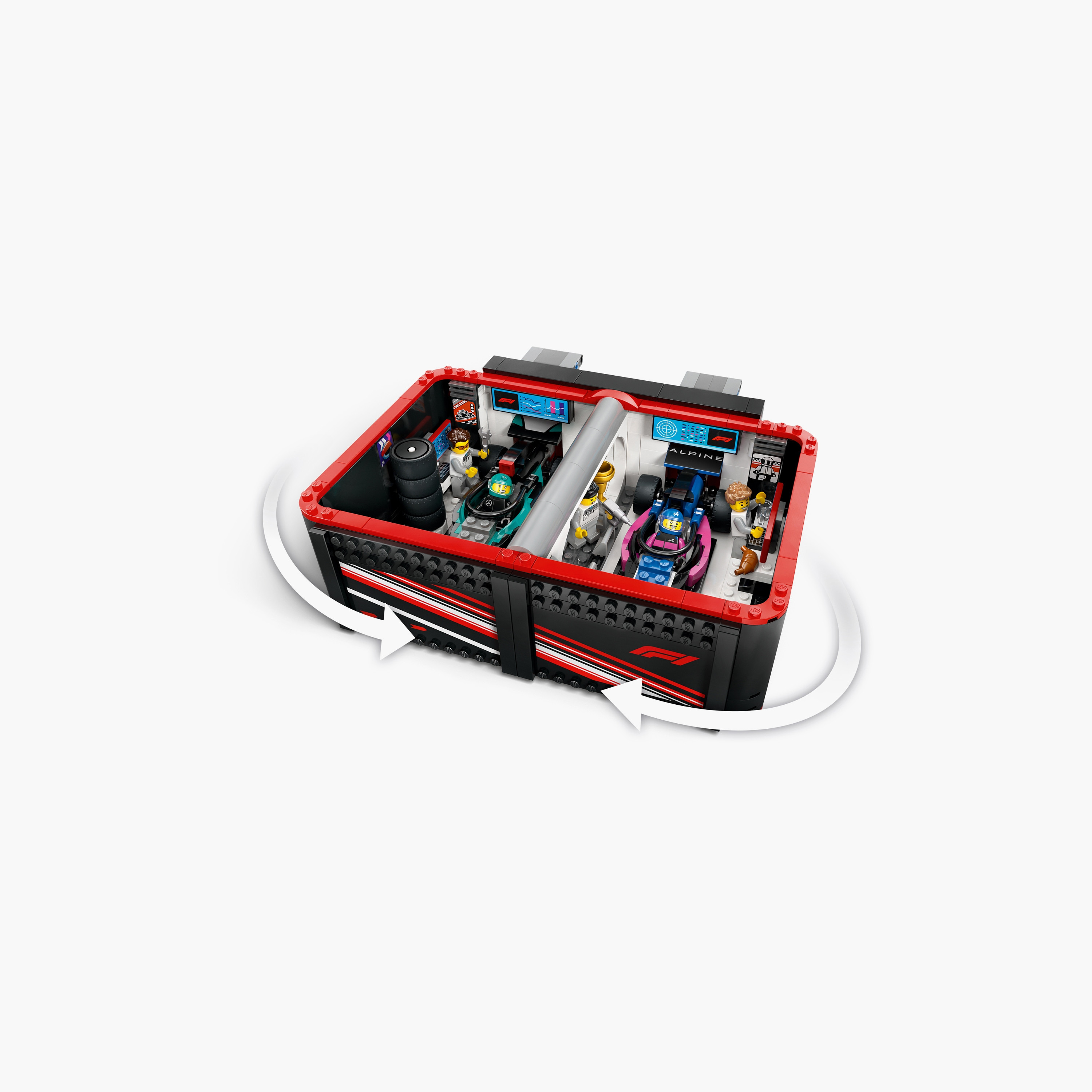 LEGO® City F1® Garage & Mercedes-AMG & Alpine Cars Toy Playset 60444-toys-buildingblocks-blocks-image-6