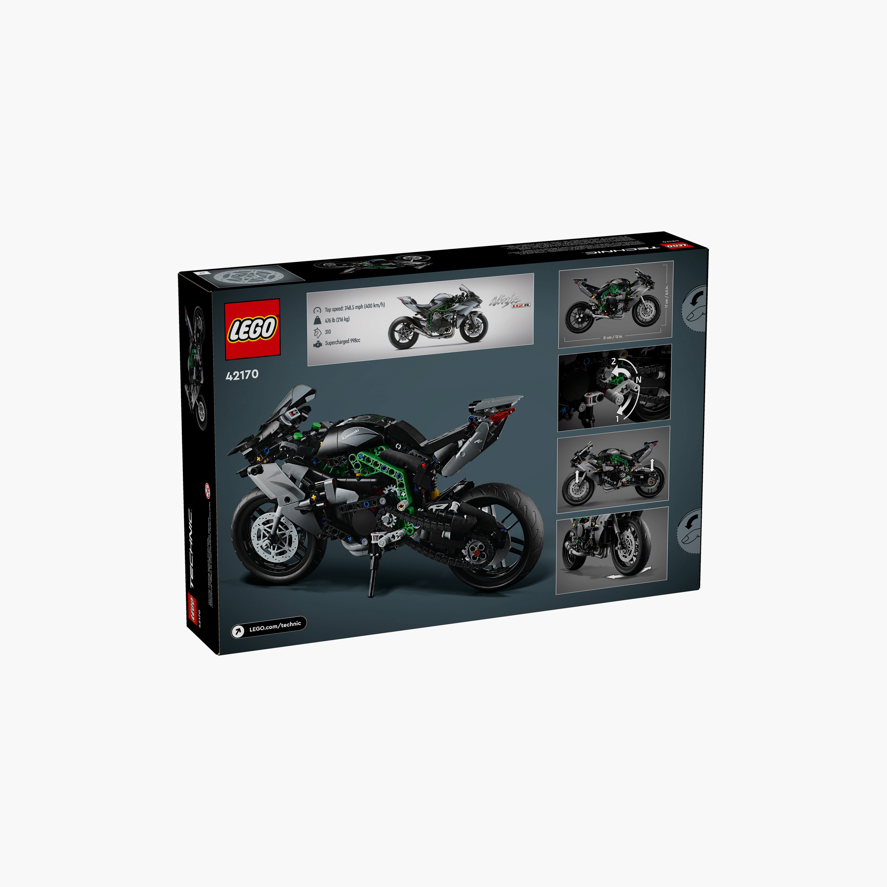 LEGO® Technic Kawasaki Ninja H2R Motorcycle Set 42170-toys-buildingblocks-blocks-image-5